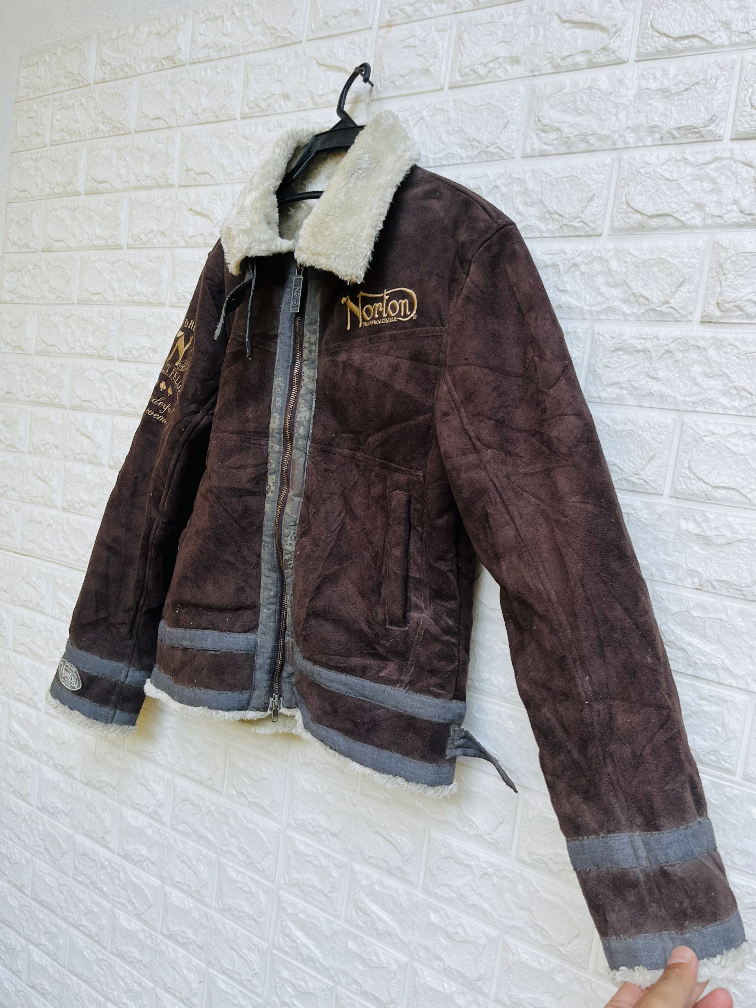 Japanese Brand Vintage Norton Motorcycle Designer Fashion Style Jacket Size US M / EU 48-50 / 2 - 6 Thumbnail