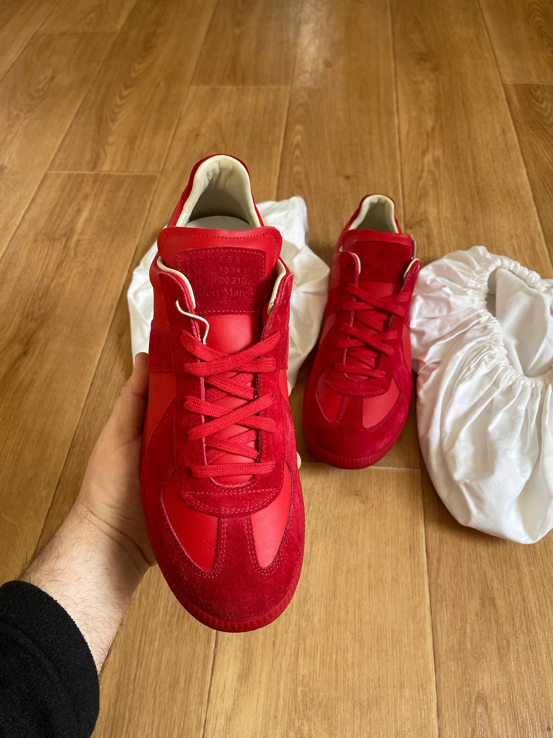 Maison Margiela Maison Martin Margiela MMM Low tTop Replica Red Sneaers Sz43 Size US 10 / EU 43 - 16 Thumbnail