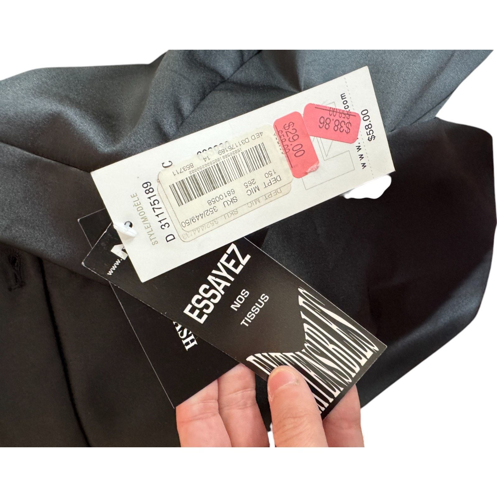 Other Nygard Laver A La Main Collection Black Pant Size 14 NWT Size 36" / US 14 / IT 50 - 5 Thumbnail