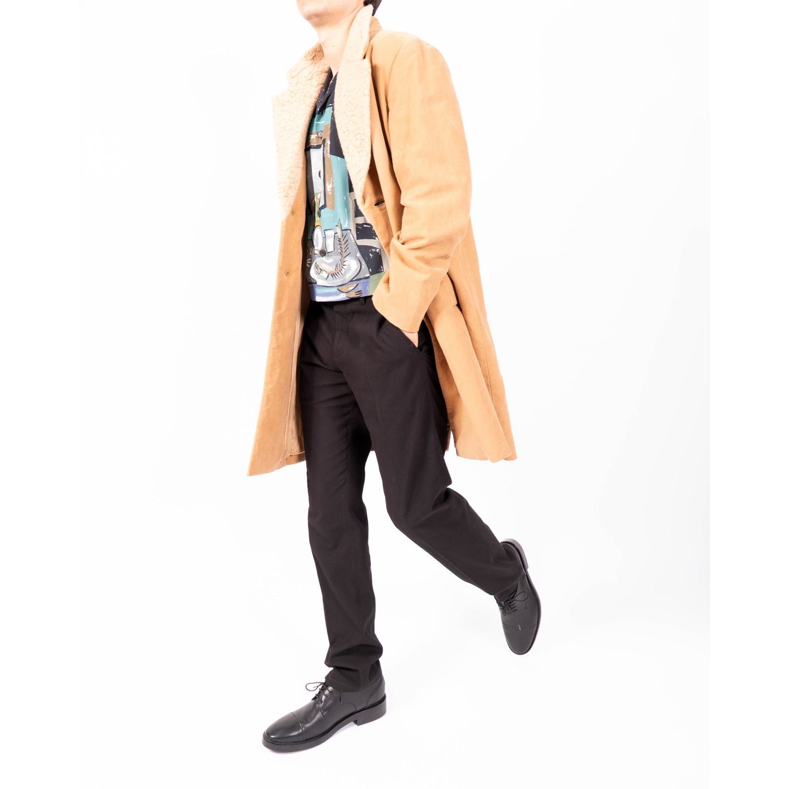 Prada FW10 Wool Trimmed Overcoat in Beige Wool Size US XL / EU 56 / 4 - 3 Thumbnail