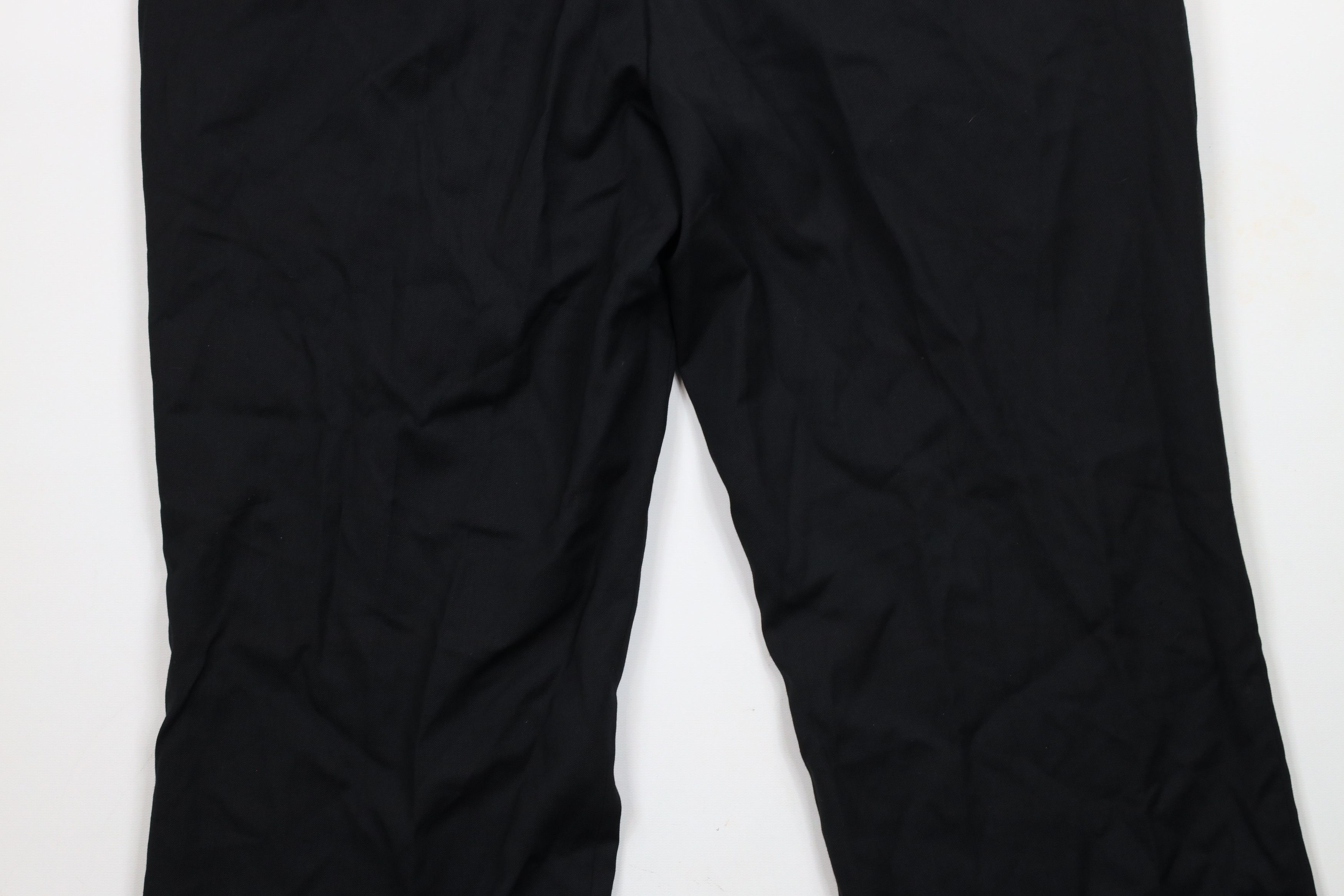 Vintage Vintage 90s Streetwear Pleated Cuffed Wide Leg Pants Black Size US 36 / EU 52 - 12 Thumbnail