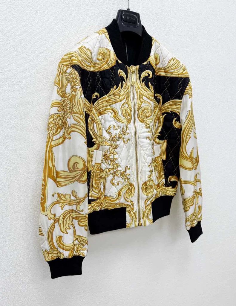 Versace Versace Mulberry silk cotton jacket Size US S / EU 44-46 / 1 - 3 Thumbnail