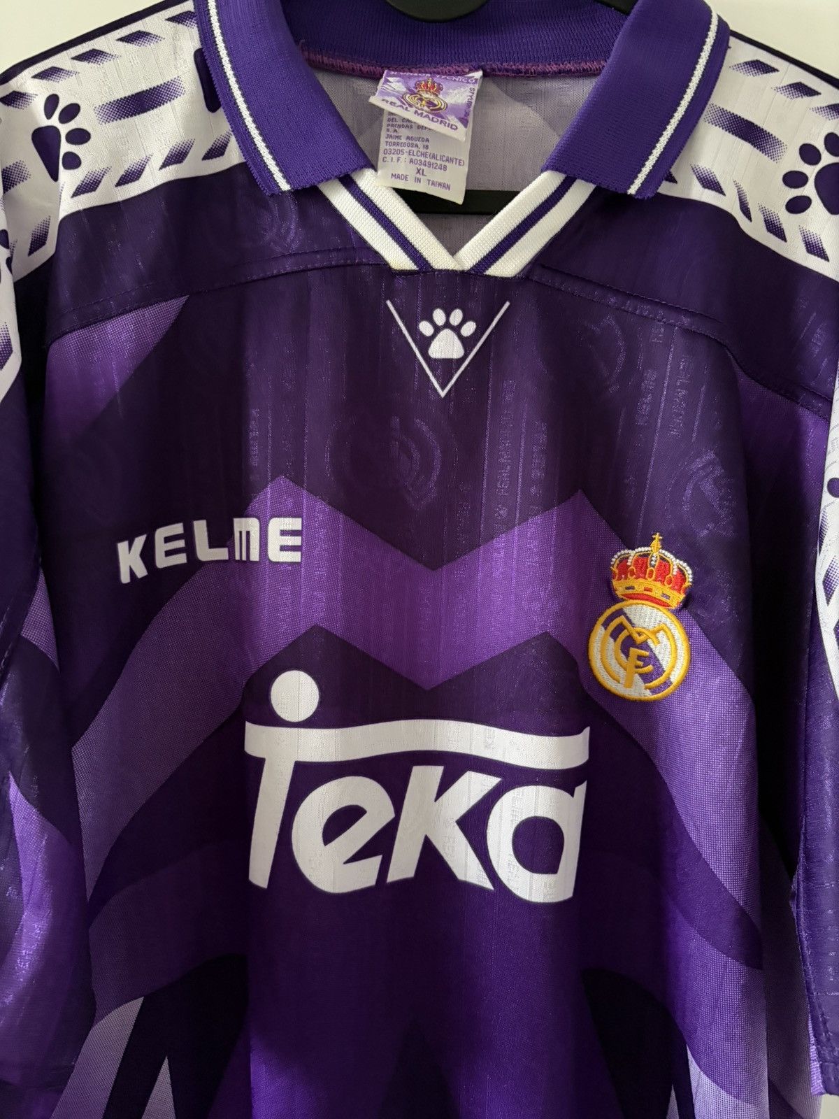 Real Madrid Kelme 1996/1997 wyjazdowa Vintage — zdjęcie 2