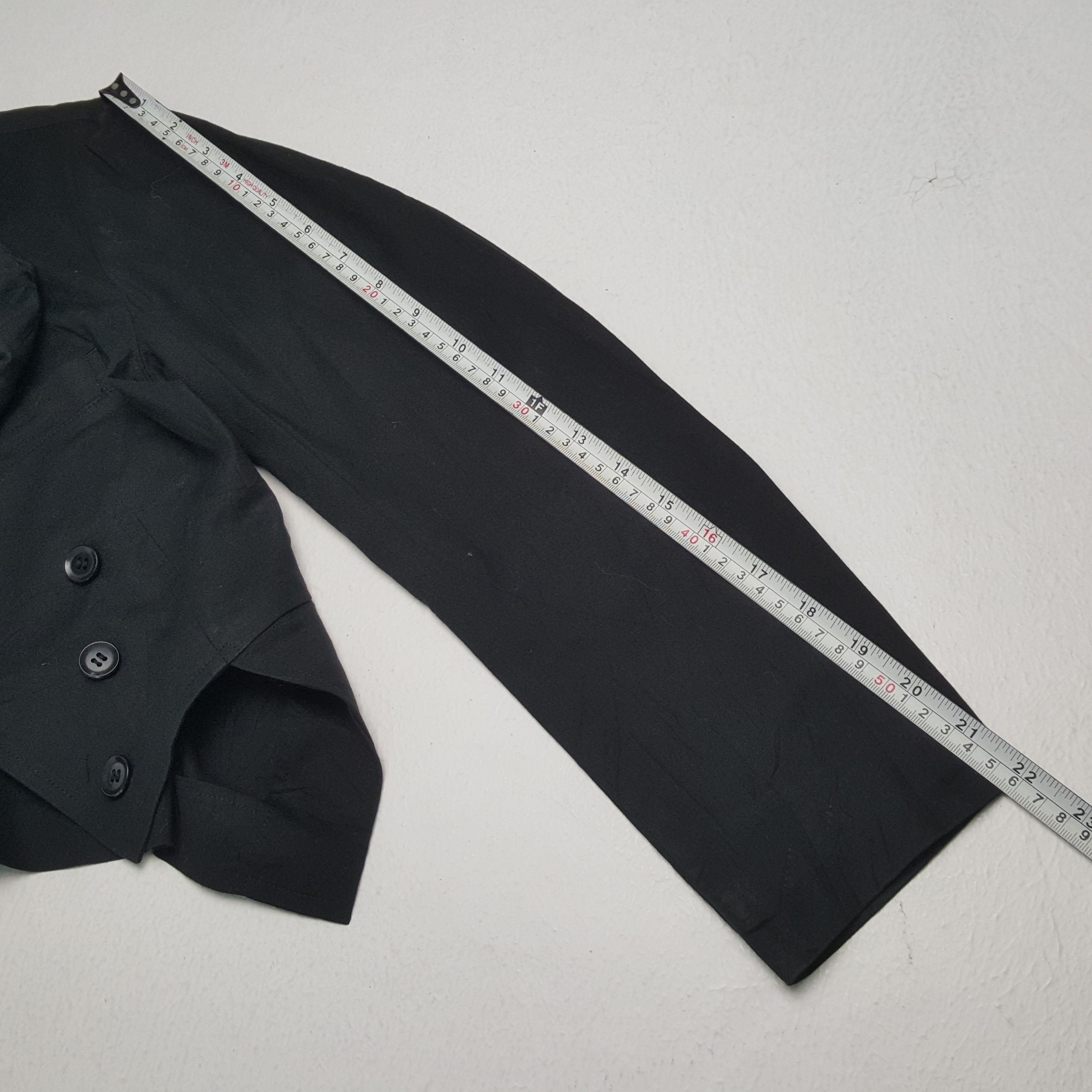 Vintage Y's by YOHJI YAMAMOTO Fashion Style Designer Blazer Size XXS / US 00 / IT 34 - 5 Thumbnail