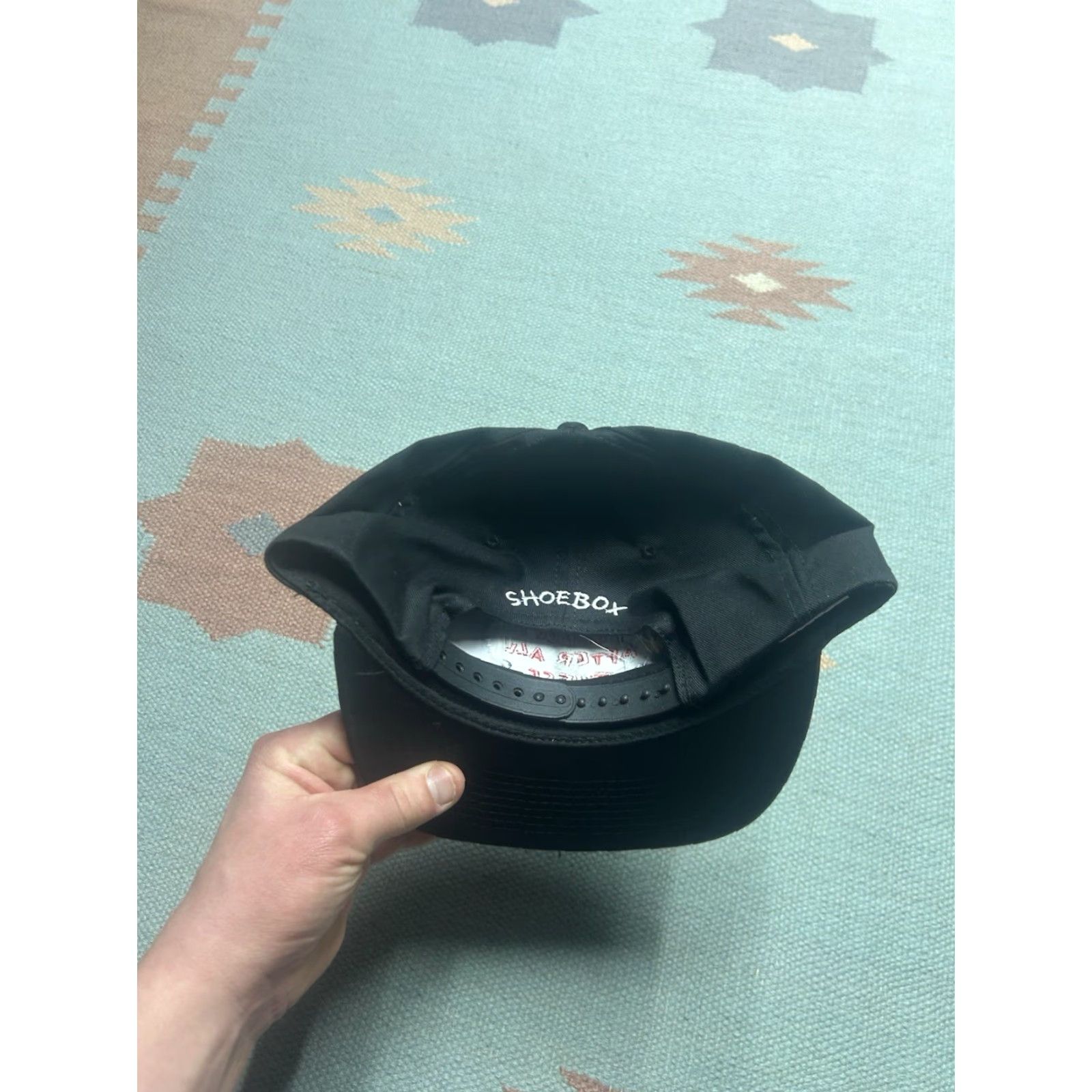 Vintage VINTAGE Unbranded SnapBack Hat Cap Black Adjustable Men Size ONE SIZE - 4 Thumbnail