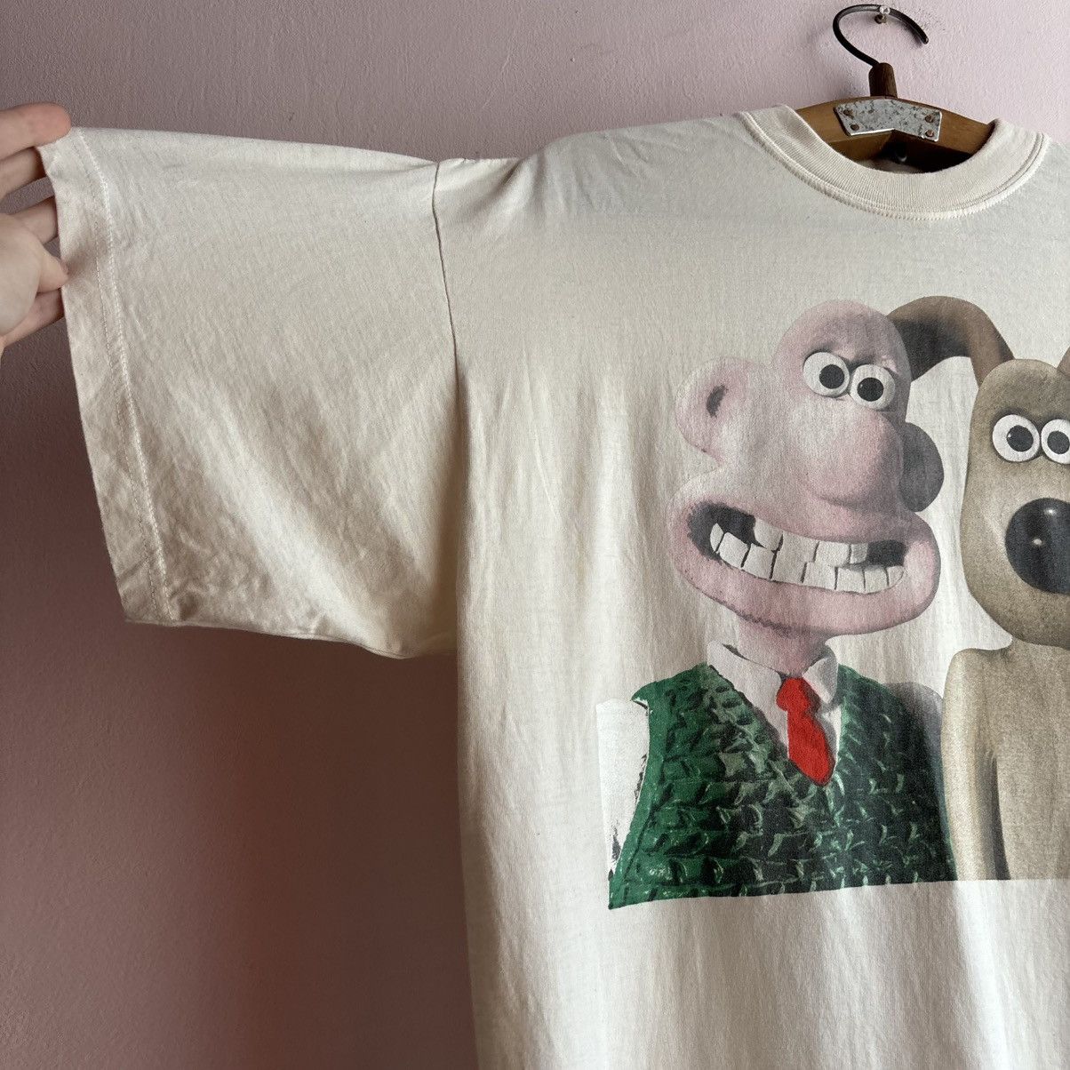 Vintage Vintage 1989 Wallace & Gromit BBC Promo T-Shirt Size US XL / EU 56 / 4 - 2 Thumbnail