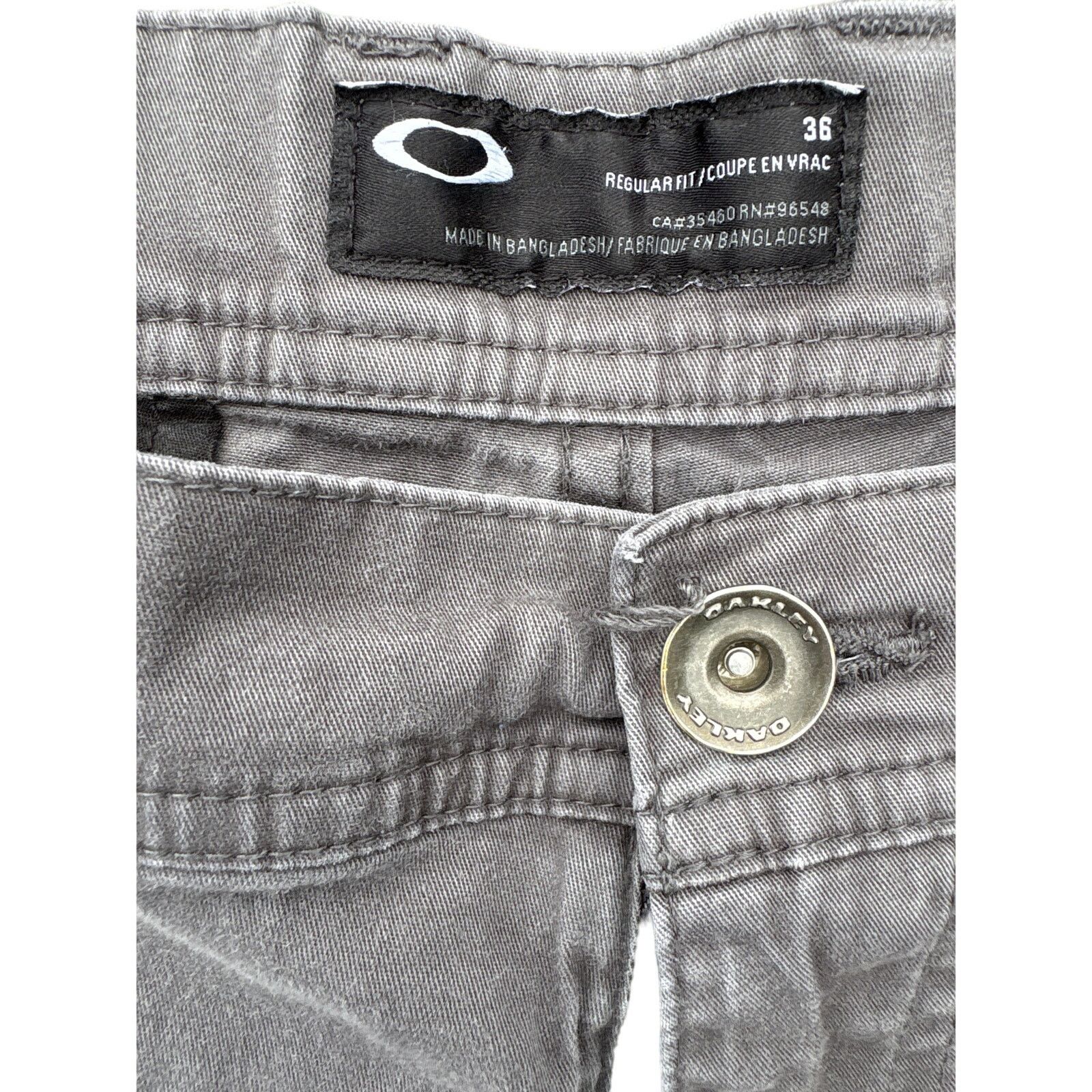Oakley Oakley cargo shorts Grey regular fit 36 y2k grunge paint Size US 36 / EU 52 - 3 Thumbnail