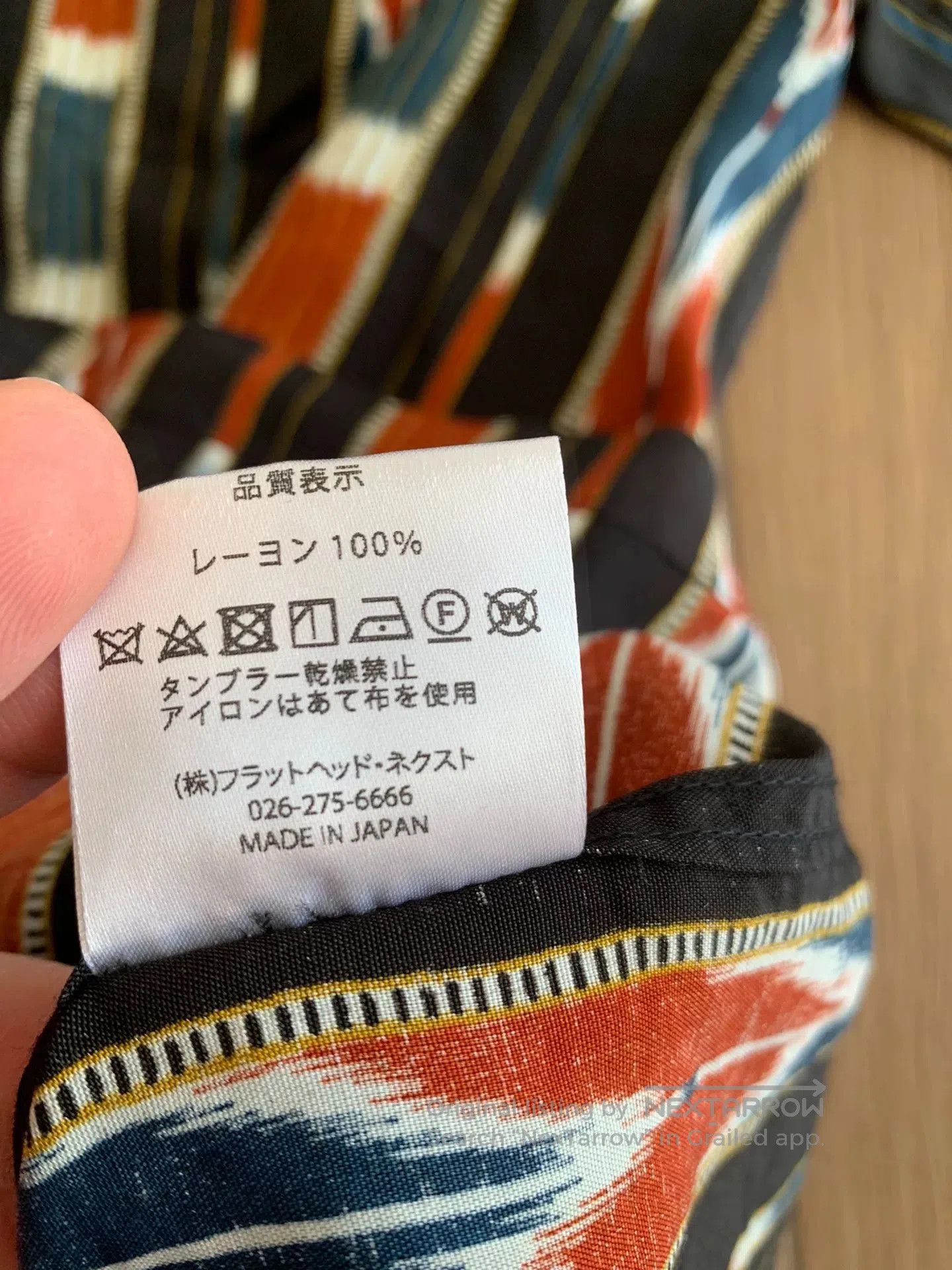 Japanese Brand THE FLAT HEAD Native Border Shirt Japan Made. Size US S / EU 44-46 / 1 - 4 Thumbnail