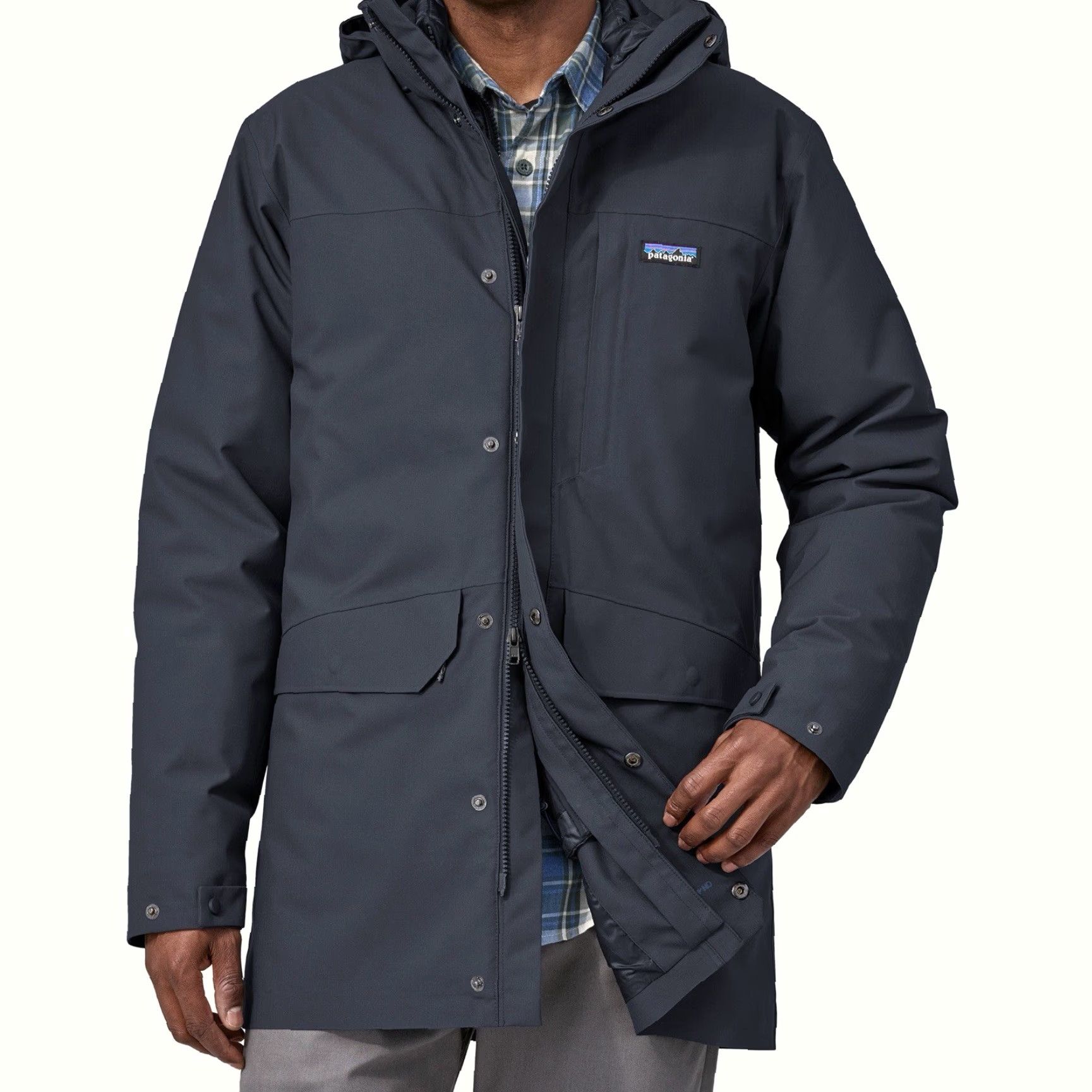 Patagonia Patagonia Parka Jacket H2NO Rain 3-in-1 Puffer Tres 3-in-1 Parka Jacket Size L Mens Dark Blue न Size US L / EU 52-54 / 3 - 6 Thumbnail