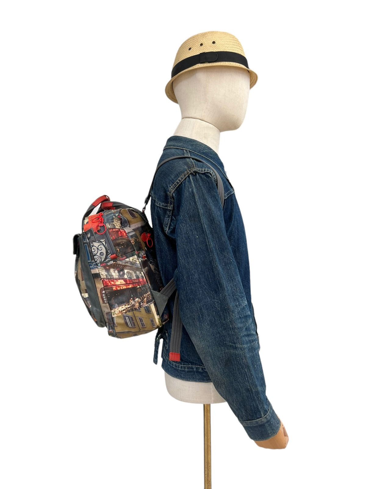 Vintage Arukan Japan Tarpaulin Printed Backpack Size ONE SIZE - 5 Thumbnail
