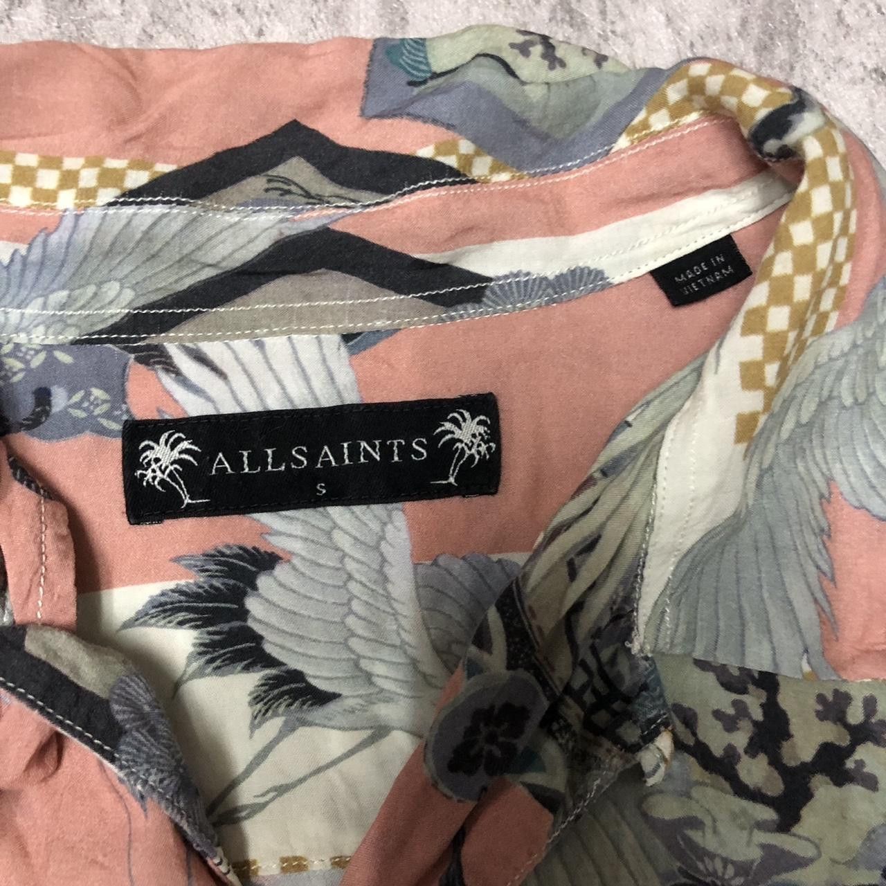 Other AllSaints pink and white bird shirt Size US S / EU 44-46 / 1 - 3 Thumbnail