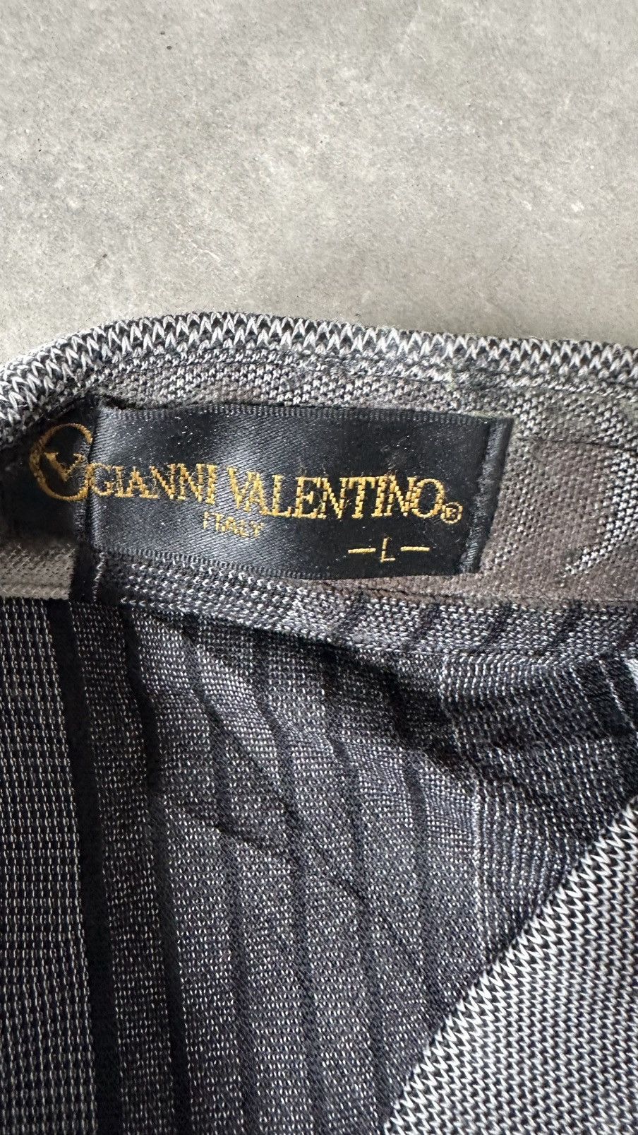 VINTAGE GIANNI VALENTINO POLO TEE STRIPES