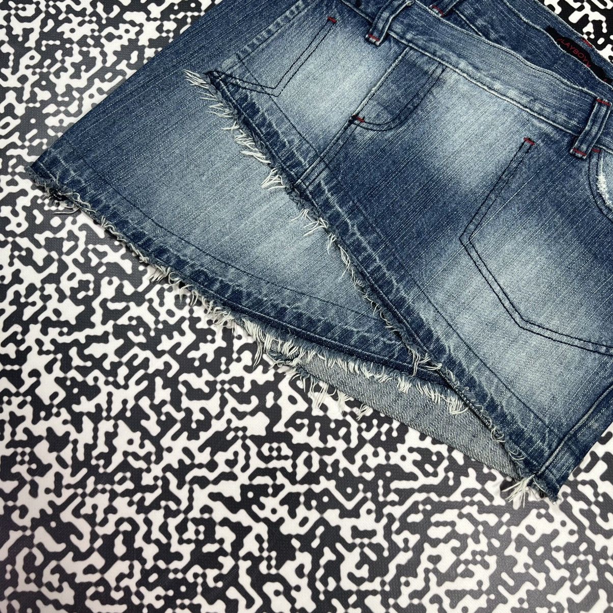 Playboy Vintage Y2K Playboy Sexy Style Denim Japanese Mini Skirt Size 28" / US 6 / IT 42 - 13 Thumbnail