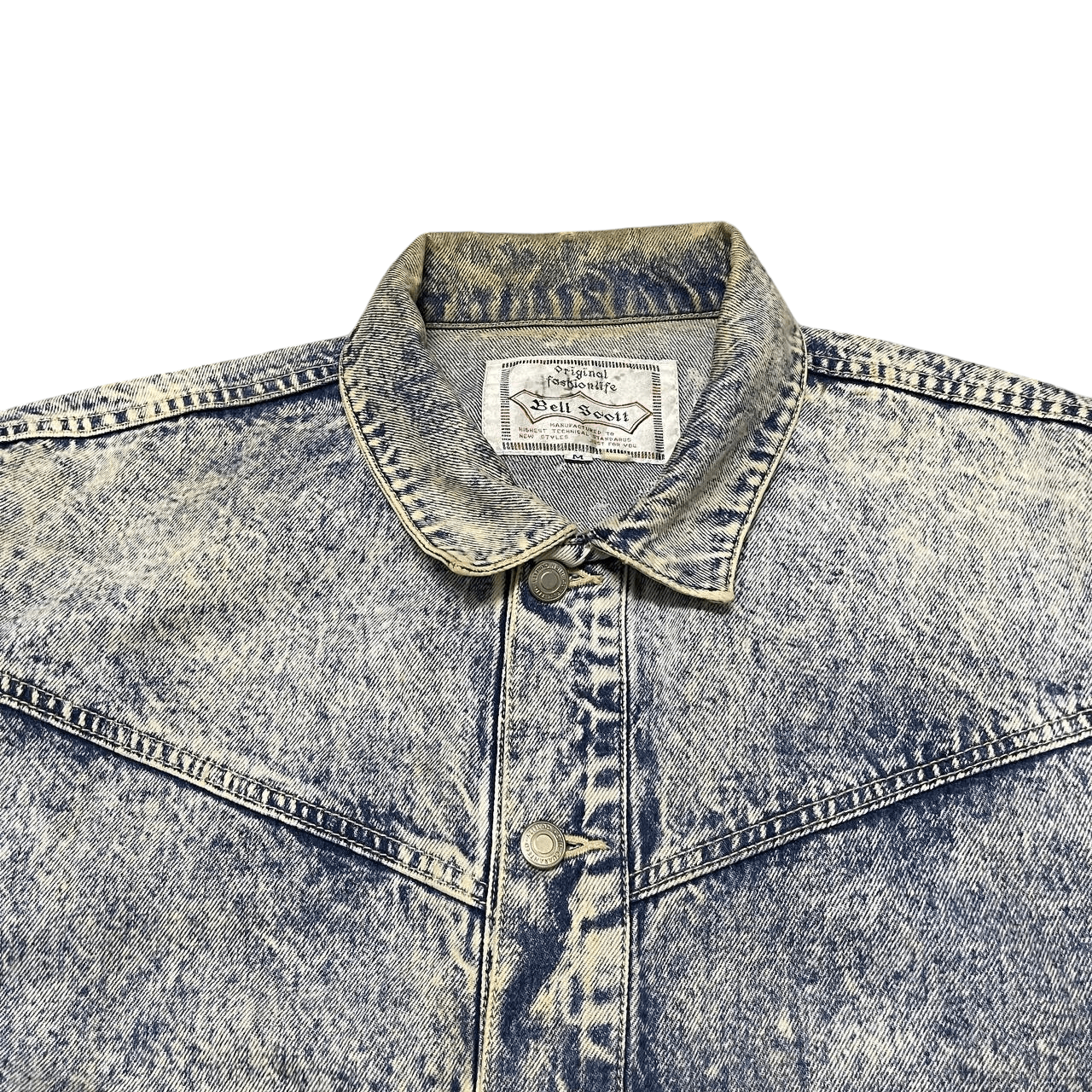 Japanese Brand Vintage Bell Scott Multi Pocket Denim Jacket Size US M / EU 48-50 / 2 - 5 Thumbnail