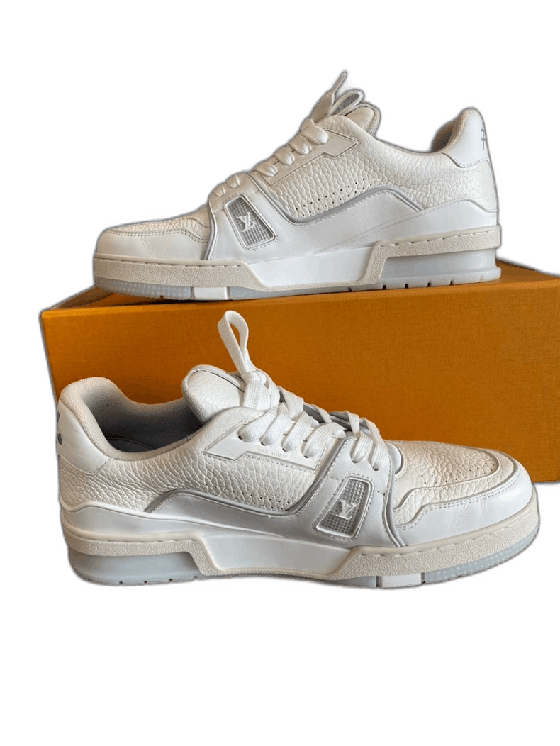 Louis Vuitton LOUIS VUITTON Trainer White Sports Sneakers-yf Size US 7 / EU 40 - 1 Thumbnail