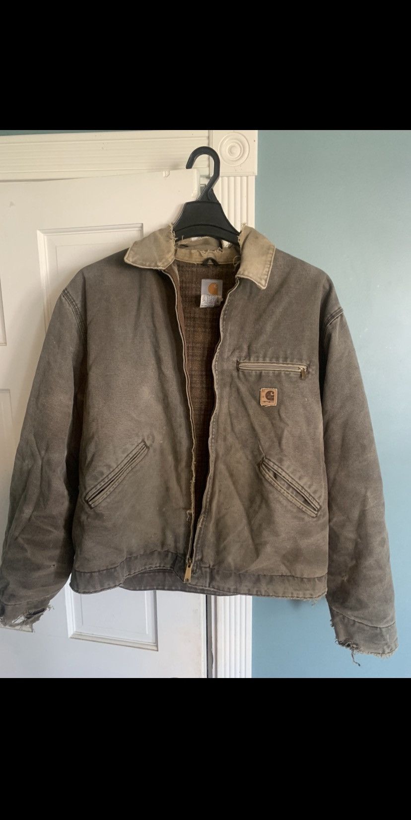 Carhartt Vintage Green Detroit Carhartt Jacket Size US XL / EU 56 / 4 - 1 Preview