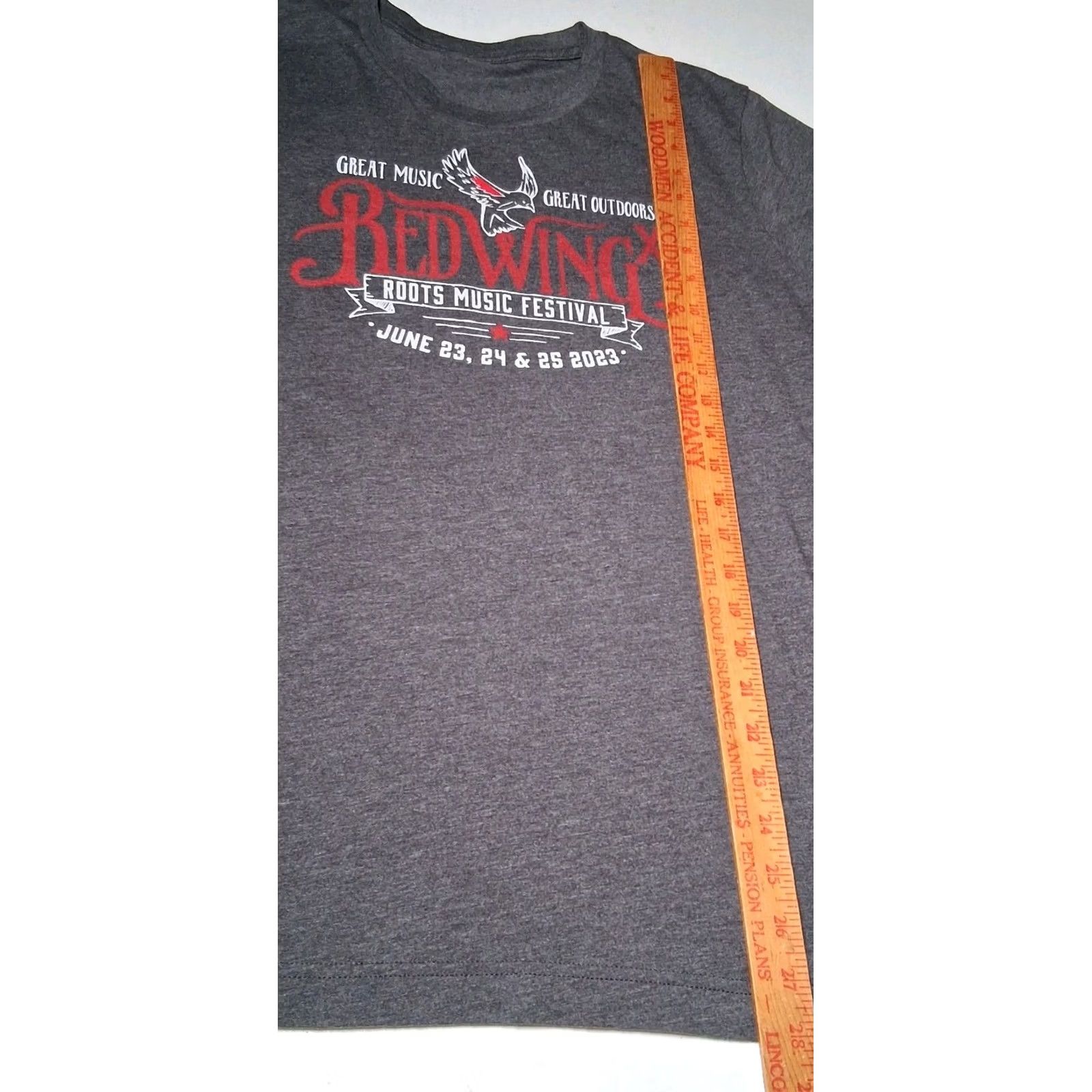 Red Wing VINTAGE Red Wing Roots Music Festival Shirt L Mens Gray 2023 Old Crow Medicine Show Sierra Ferrell Tour Jam Band Graphic T-Shirt Size US L / EU 52-54 / 3 - 5 Thumbnail