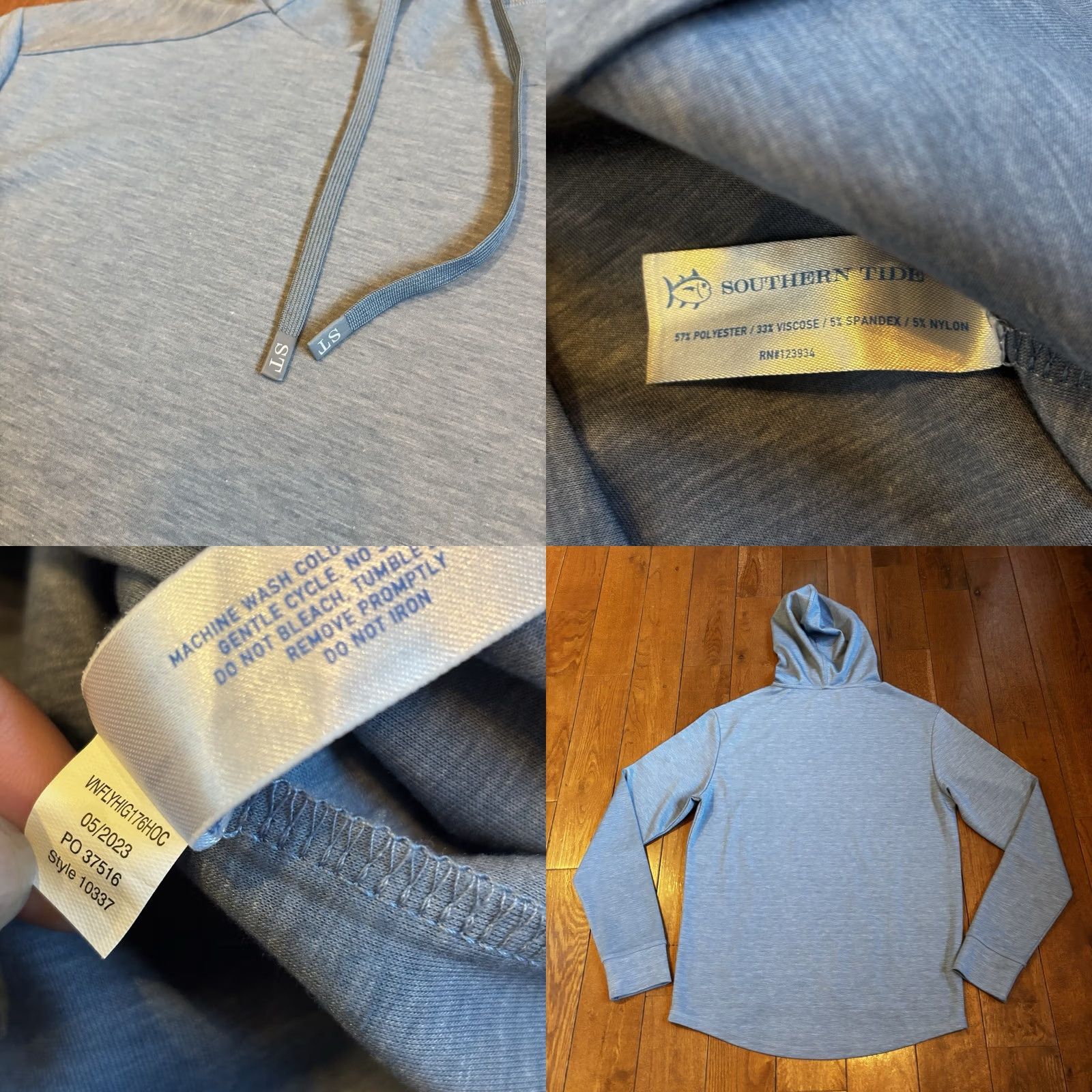 Southern Tide Southern Tide Hoodie Pullover Blue sz S Mens Stratford Heather Interlock NWOT Size US S / EU 44-46 / 1 - 8 Thumbnail