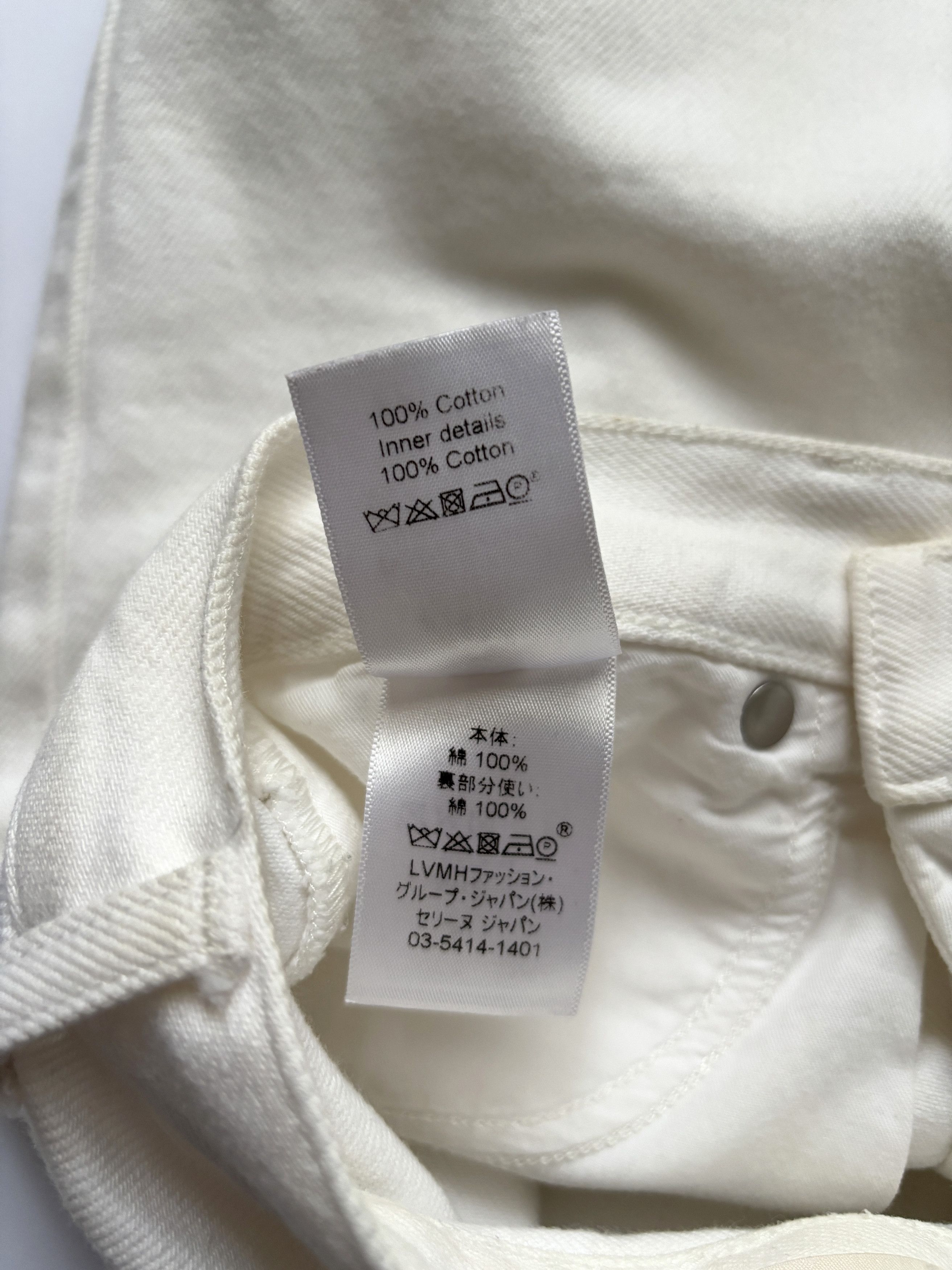 Celine ⚡️QUICK SALE⚡️ Celine White Denim Jeans Pants Size 24" / US 00 / IT 34 - 5 Thumbnail