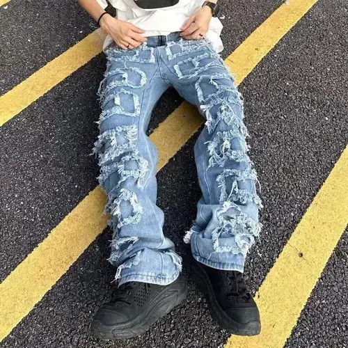 VIBE Straight Jeans Trousers Size US 36 / EU 52 - 4 Thumbnail