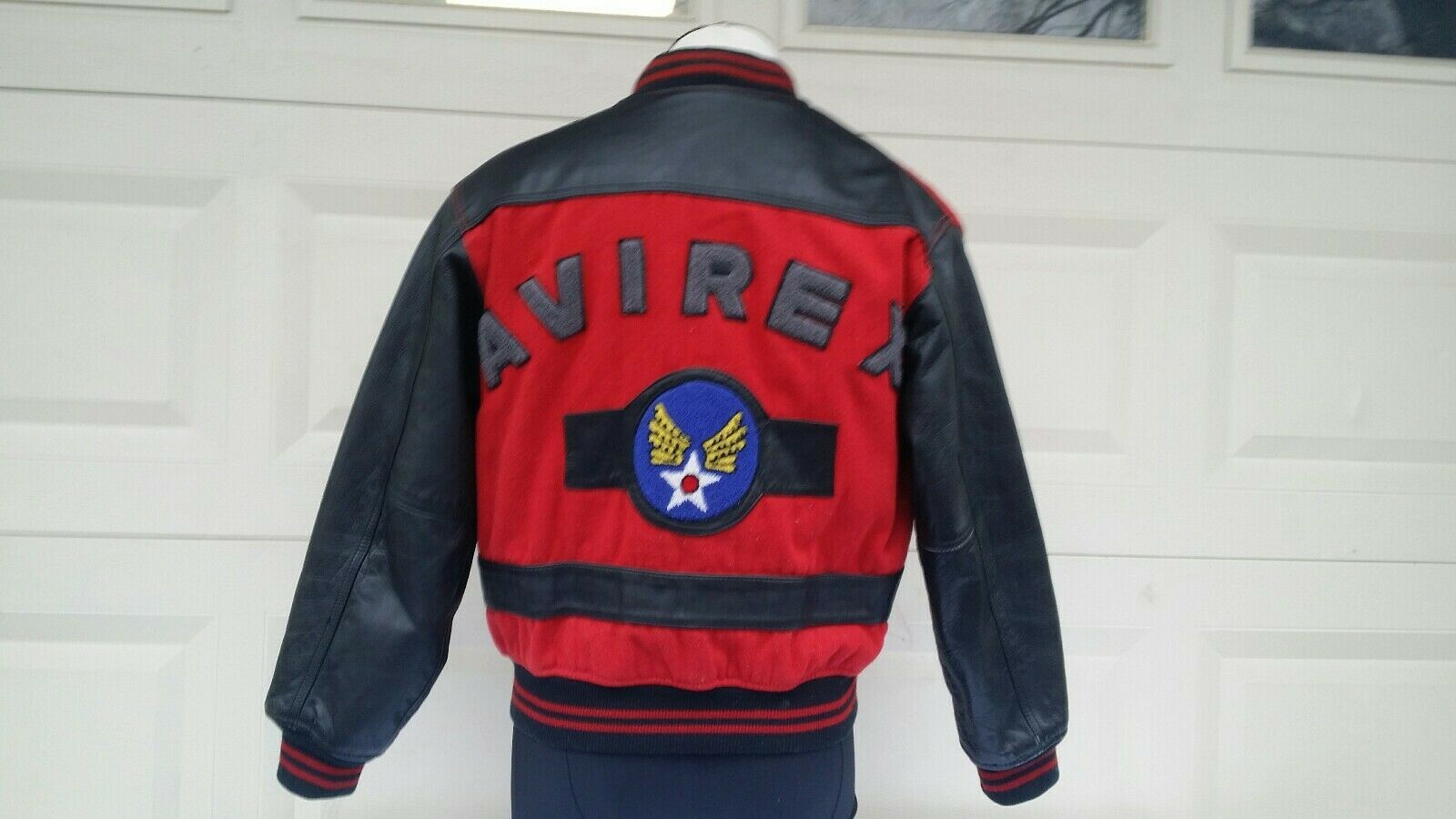 Avirex AVIREX leather jacket wool vintage 90s hip hop 1990s size S Size US S / EU 44-46 / 1 - 1 Thumbnail