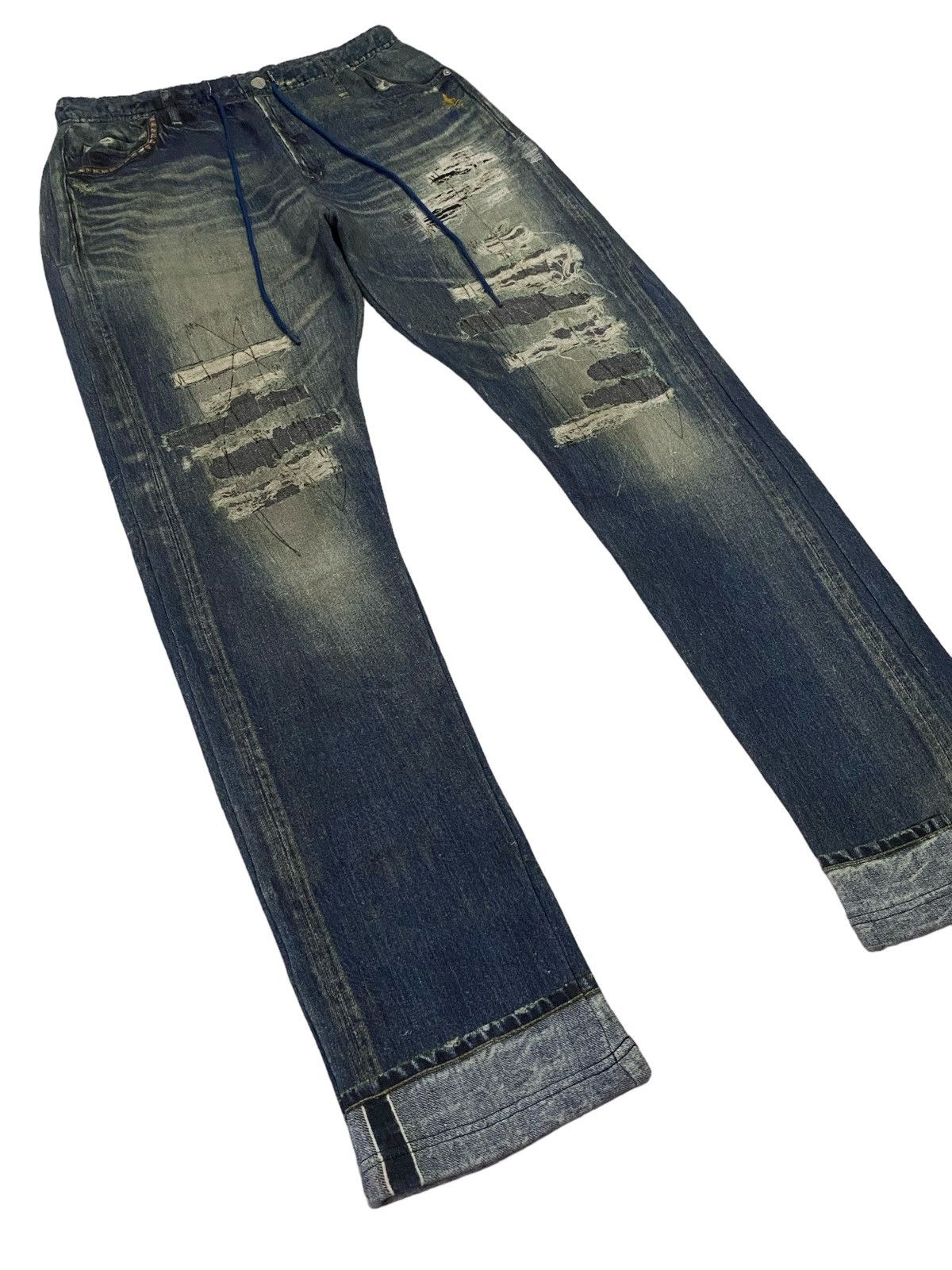Hysteric Glamour Hysteric Glamour Distress Ripped Style Printed Jogger Pants Size US 30 / EU 46 - 21 Thumbnail