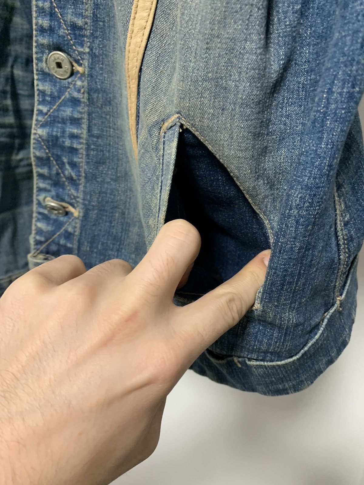 Marithe + Francois Girbaud Marithe Francois Girbaud Denim Jacket Size S / US 4 / IT 40 - 10 Thumbnail