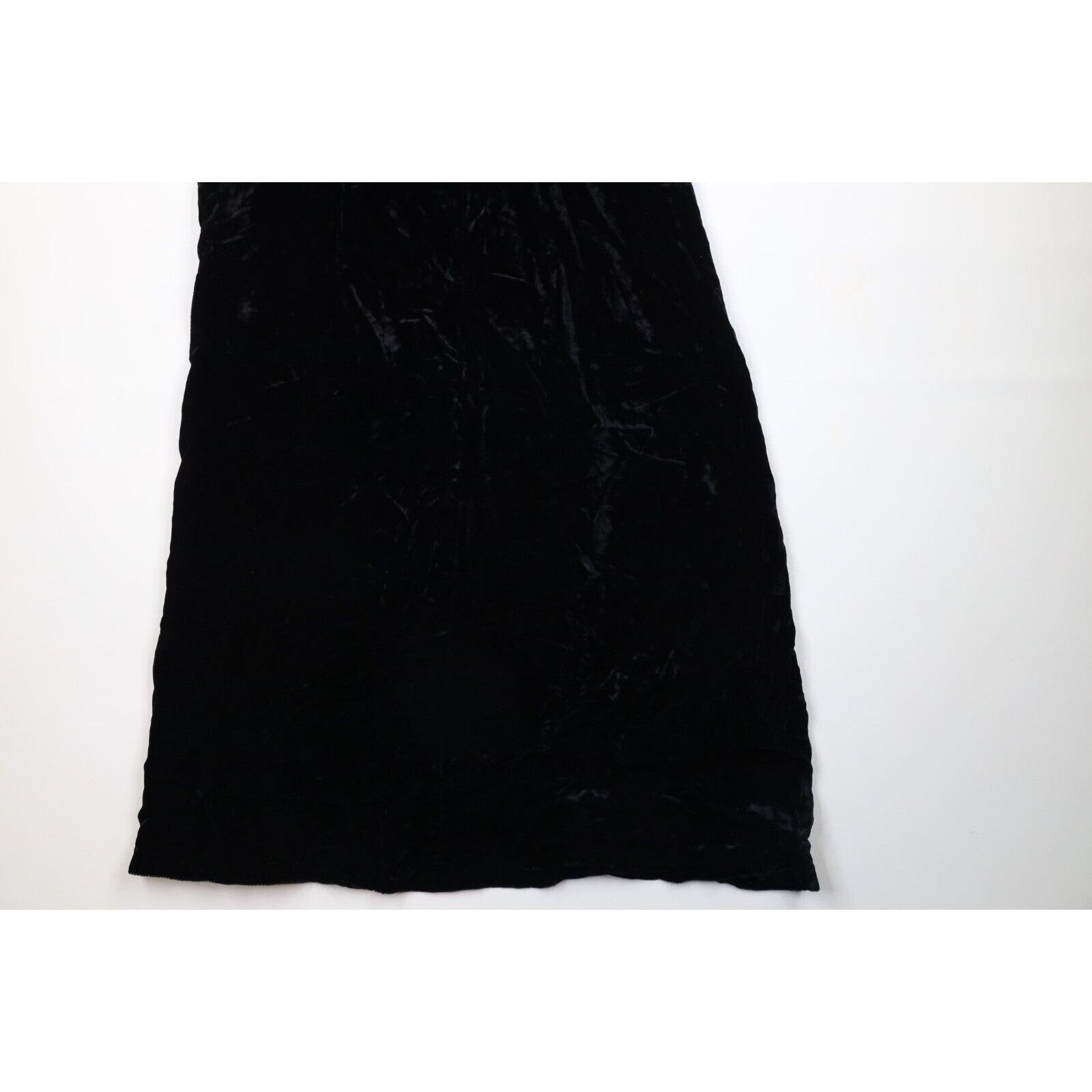 Vintage Vintage 50s 60s Streetwear Velvet Velour Full Length Skirt Size 26" / US 2 / IT 38 - 4 Thumbnail
