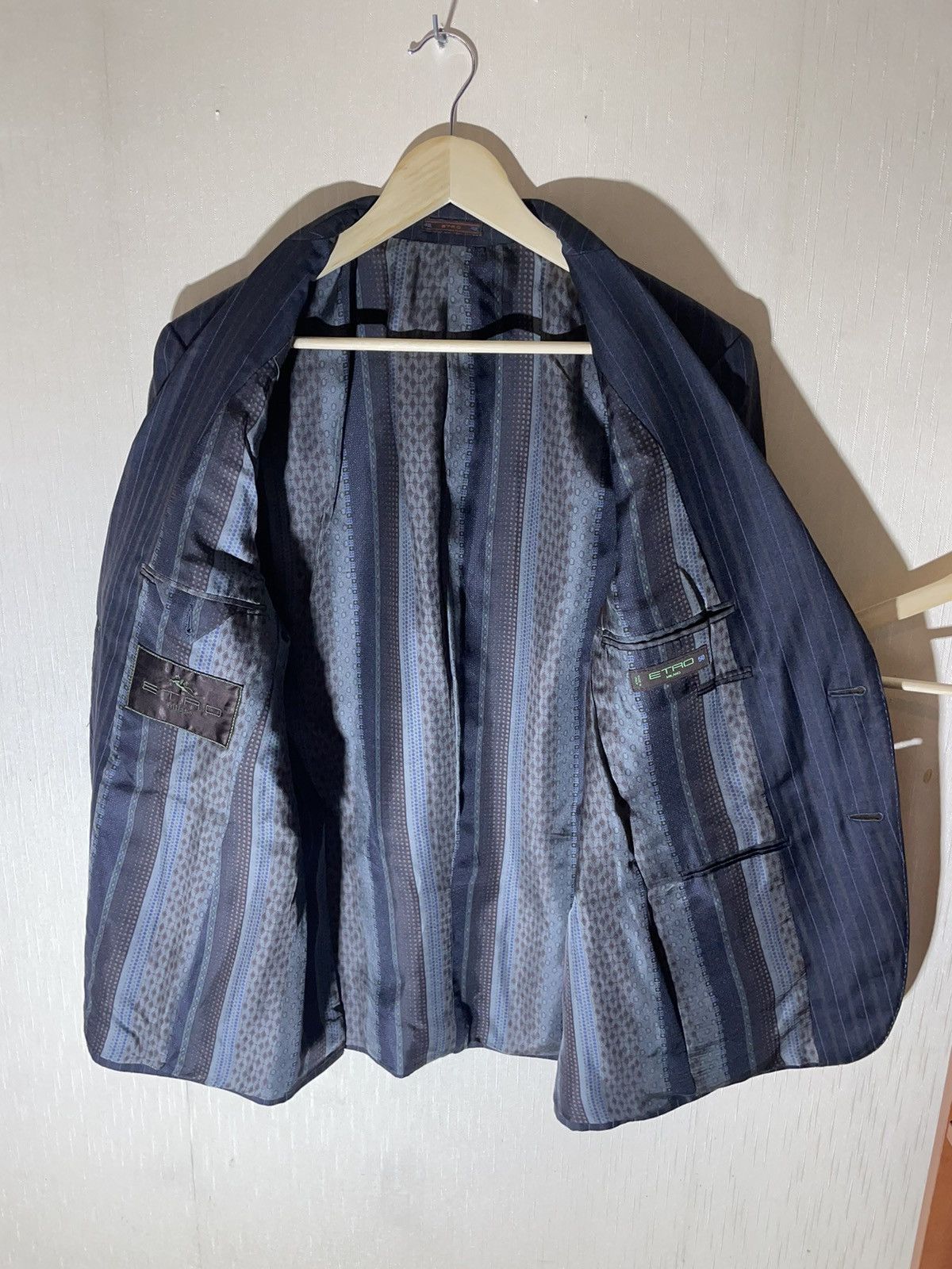 Etro × Vintage Etro vintage streetwear wool blazer Size 50S - 11 Thumbnail