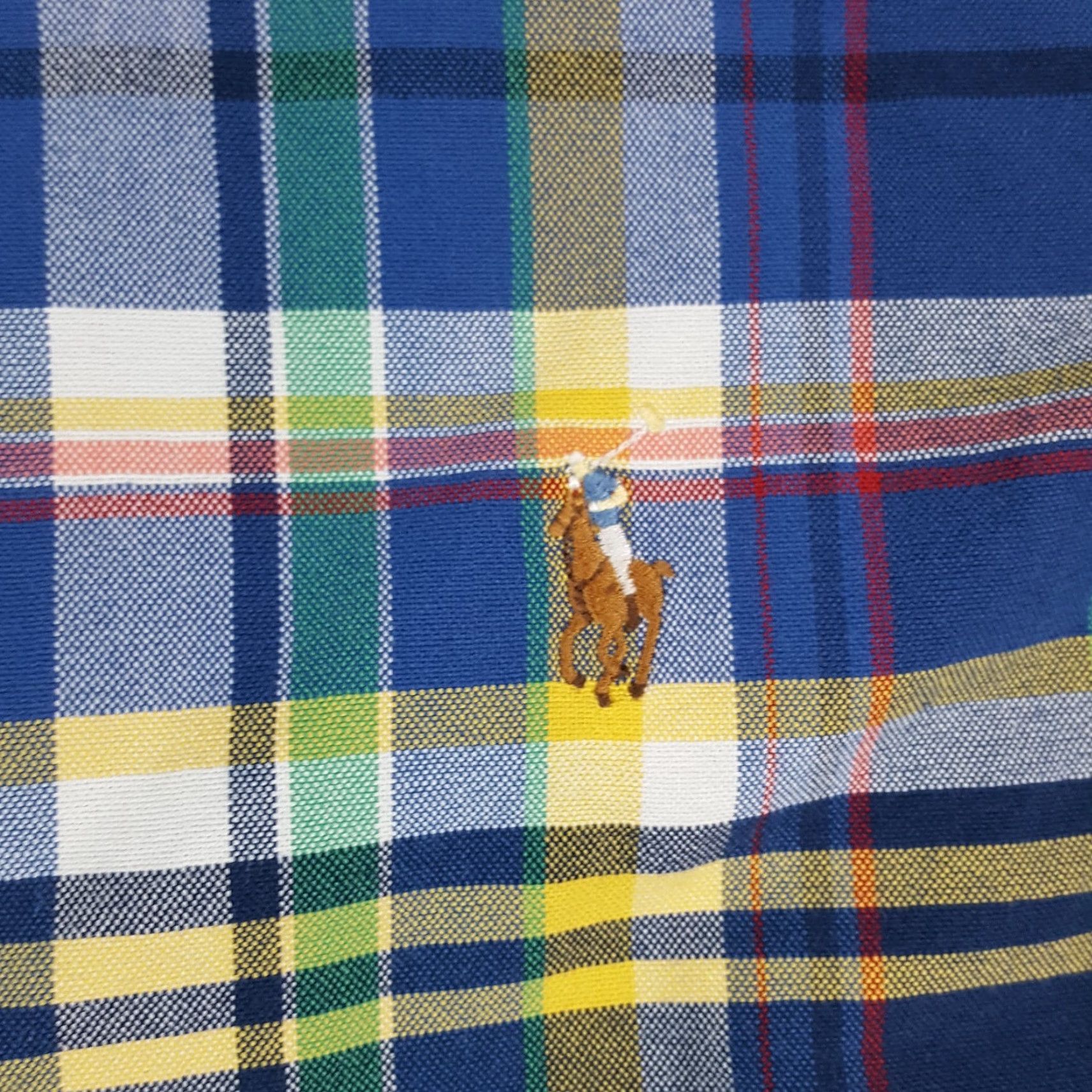 Ralph Lauren Ralph Lauren Button-Down Shirt Mens L Blue Plaid Preppy Pony Logo 90s Vintage Classic Casual Workwear Shirt Size 42R - 4 Thumbnail
