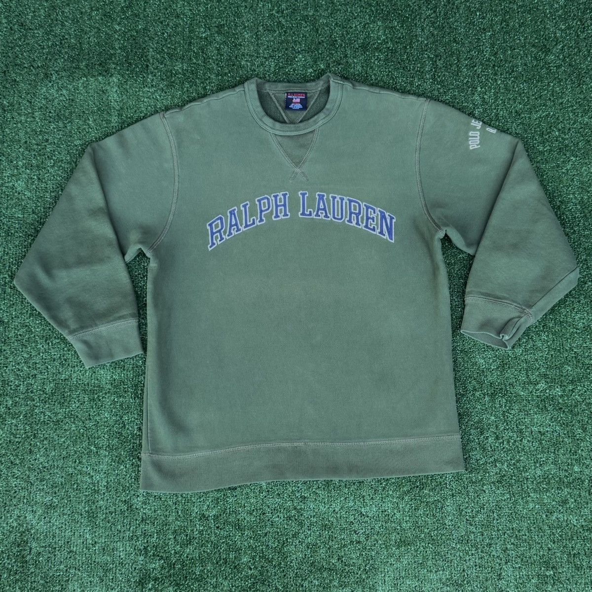 Polo Ralph Lauren × Ralph Lauren Vintage 90s Ralph Lauren Polo Jeans Co Sweatshirt Size US M / EU 48-50 / 2 - 2 Thumbnail