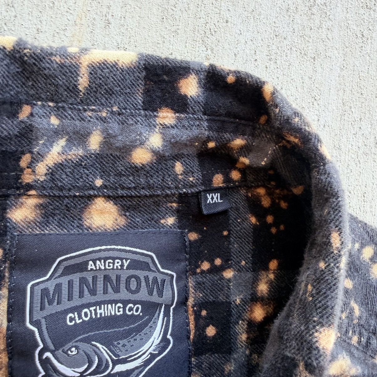 Other Angry Minnow Flannel Shirt Men Size 2XL Bleach Splatter Size US XXL / EU 58 / 5 - 5 Thumbnail