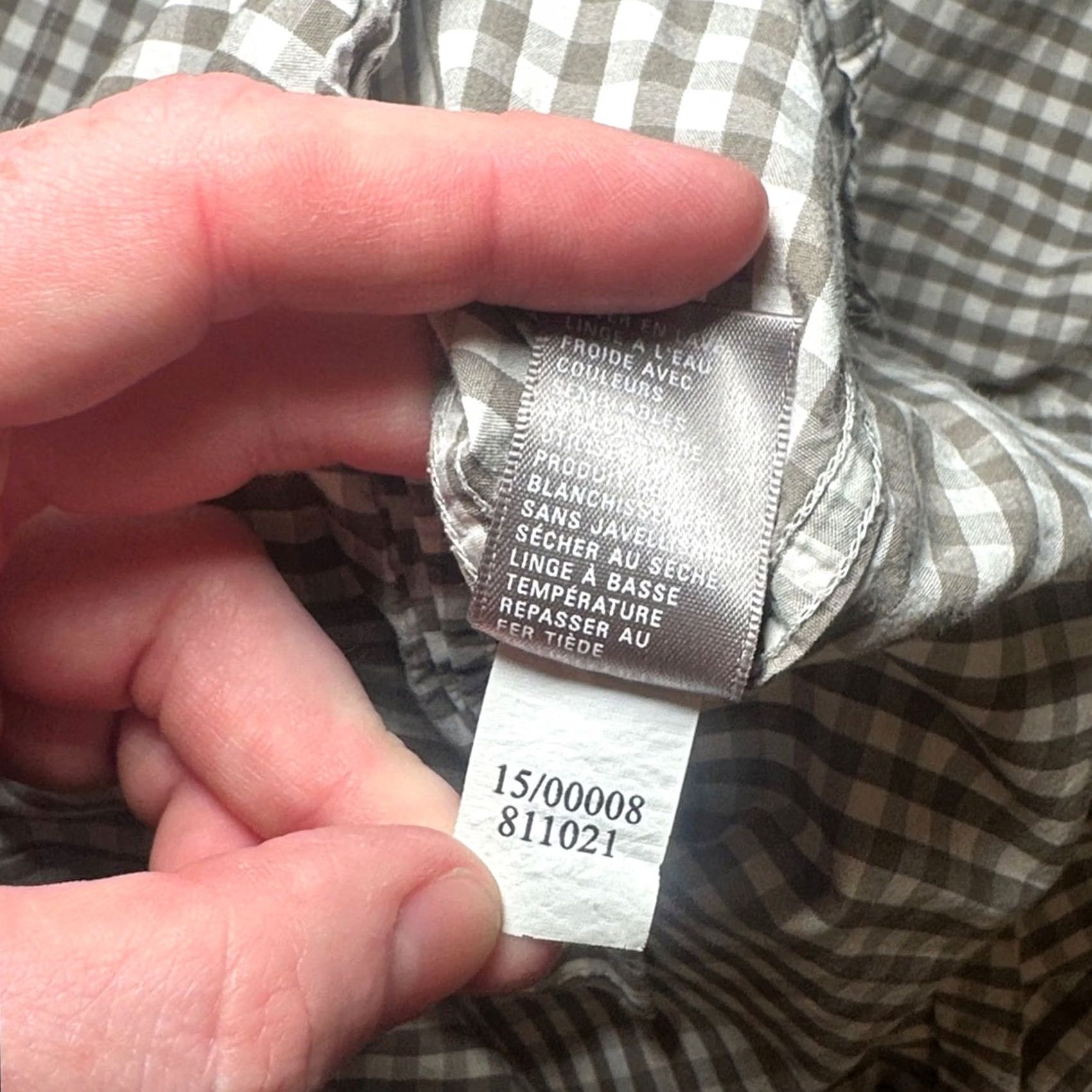 Vintage Onward Reserve Gingham Checkered Long Sleeve Button Down Medium Mens Tan Size US M / EU 48-50 / 2 - 7 Thumbnail