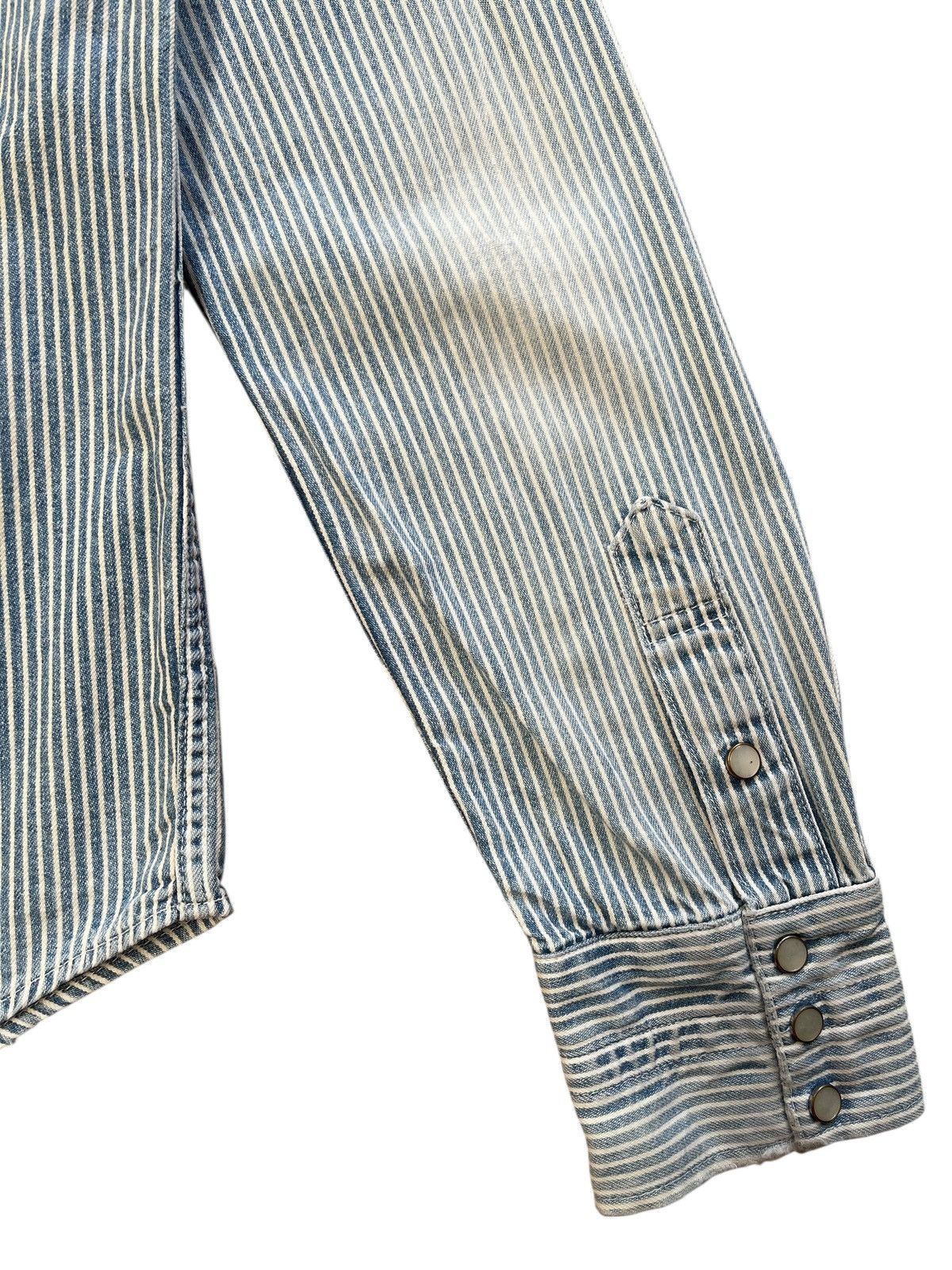 Number (N)ine Number (N)ine S08-NNS001C Zippo Hickory Denim Shirt Size US S / EU 44-46 / 1 - 16 Thumbnail