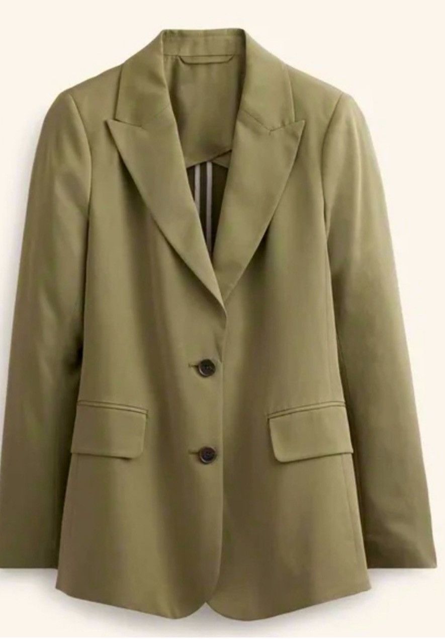 Boden Boden Tencel Relaxed Blazer | NWT | Size: US 12 / UK 16 Size XL / US 12-14 / IT 48-50 - 3 Thumbnail