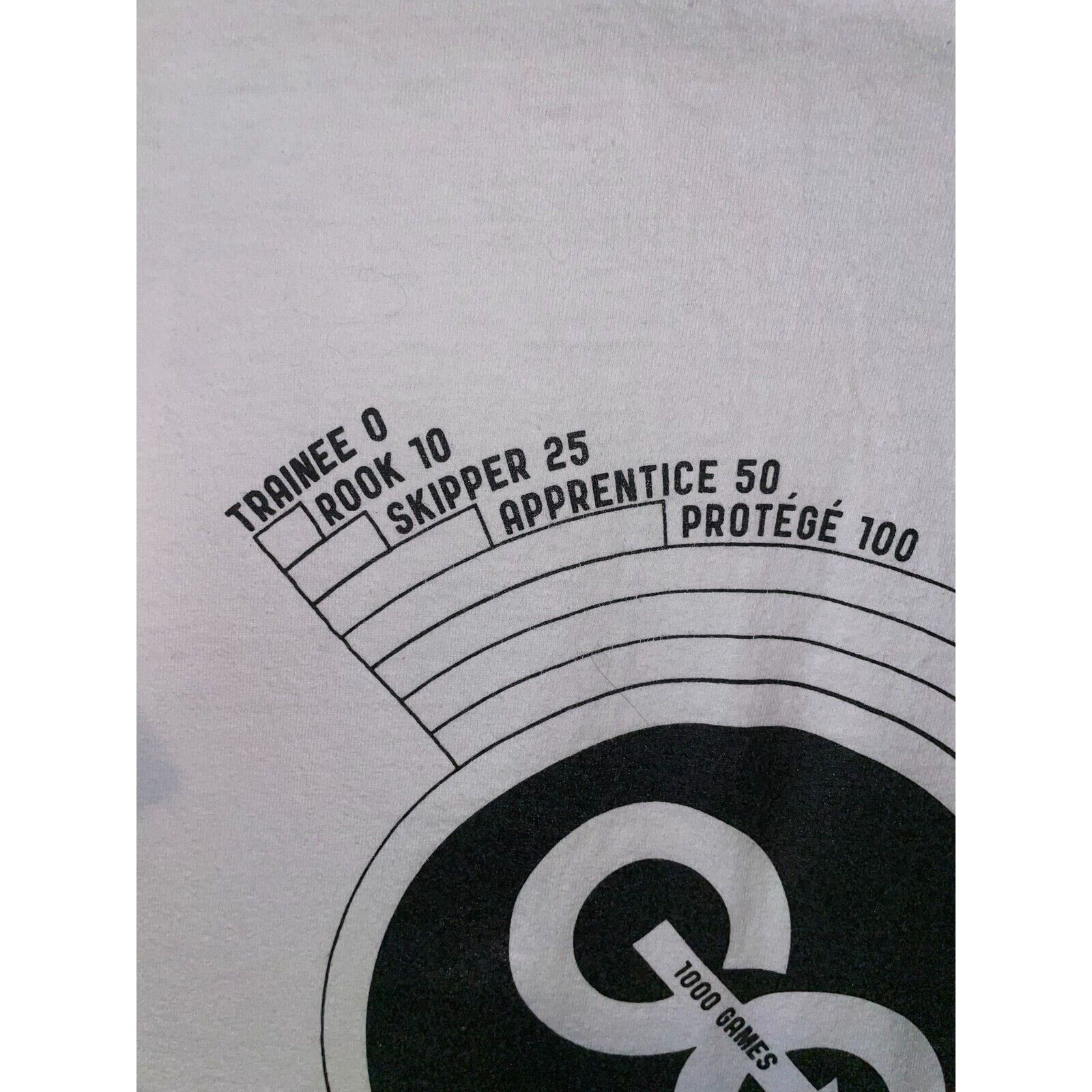 Gildan Go Pro Shirt Mentor Master Chief 1000 Games White Tee Medium Size US M / EU 48-50 / 2 - 7 Thumbnail