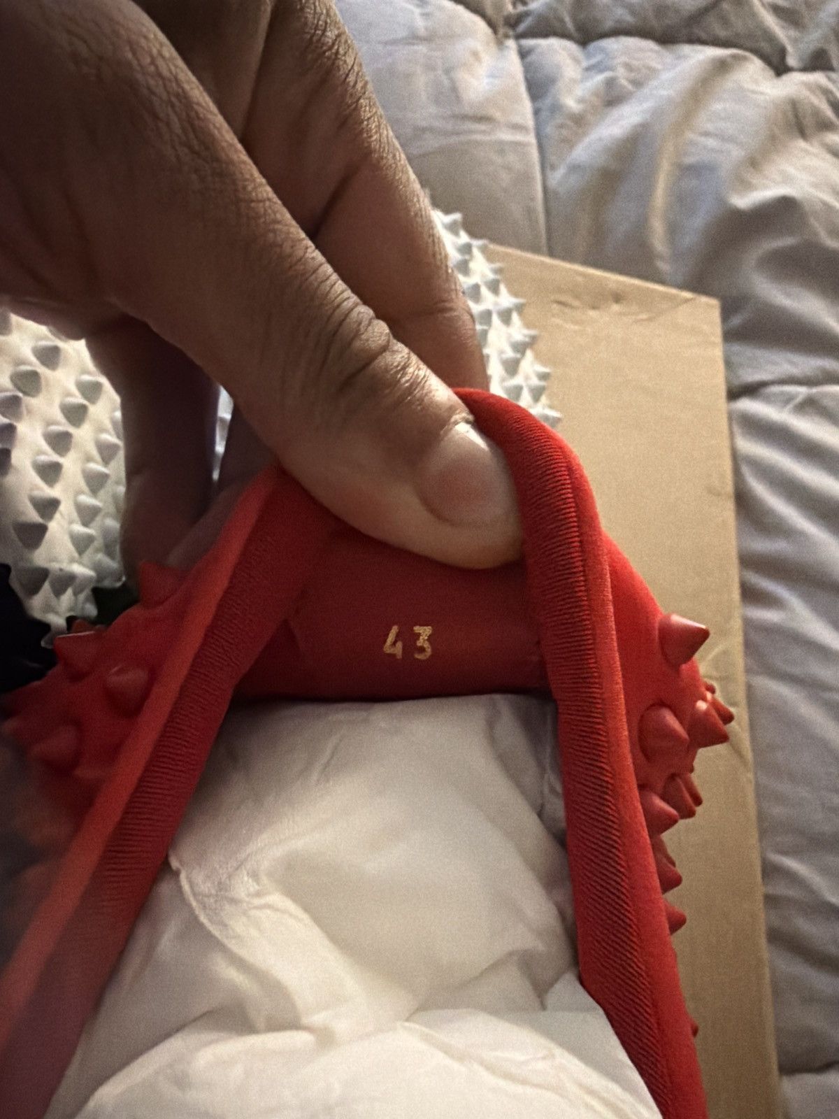 Christian Louboutin Spike Sock Flat Neoprene Tricolore Size US 10 / EU 43 - 7 Thumbnail