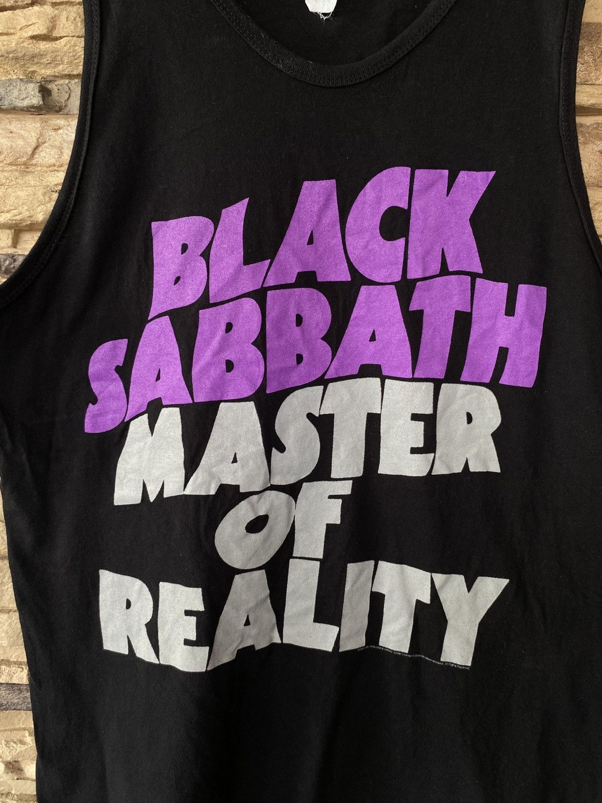 Vintage Vintage 2015 Black Sabbath Master of Reality Album Heavy Metal Band Tank Top Size US S / EU 44-46 / 1 - 2 Thumbnail
