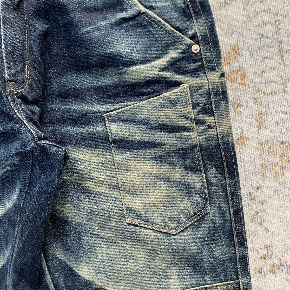 Japanese Brand 2000s Japanese Brand Pinball Mud Wash Multipocket Jeans Size US 34 / EU 50 - 5 Thumbnail