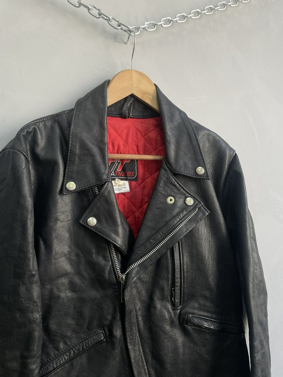 Harley Davidson Biker leather bomber jacket hype 90s japanese y2k Size US M / EU 48-50 / 2 - 2 Thumbnail