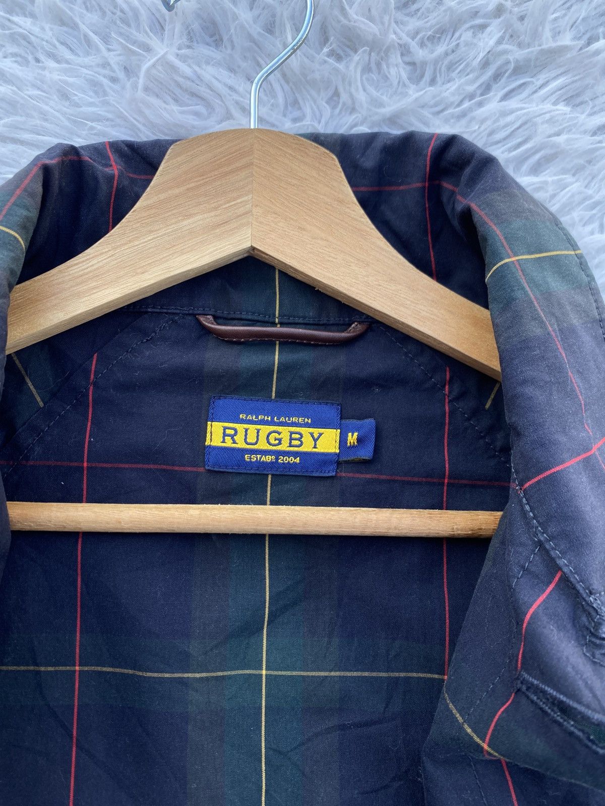 Ralph Lauren Vintage Polo Ralph Lauren Plaid Waxed Twill Balmacaan Coat Size US M / EU 48-50 / 2 - 10 Thumbnail