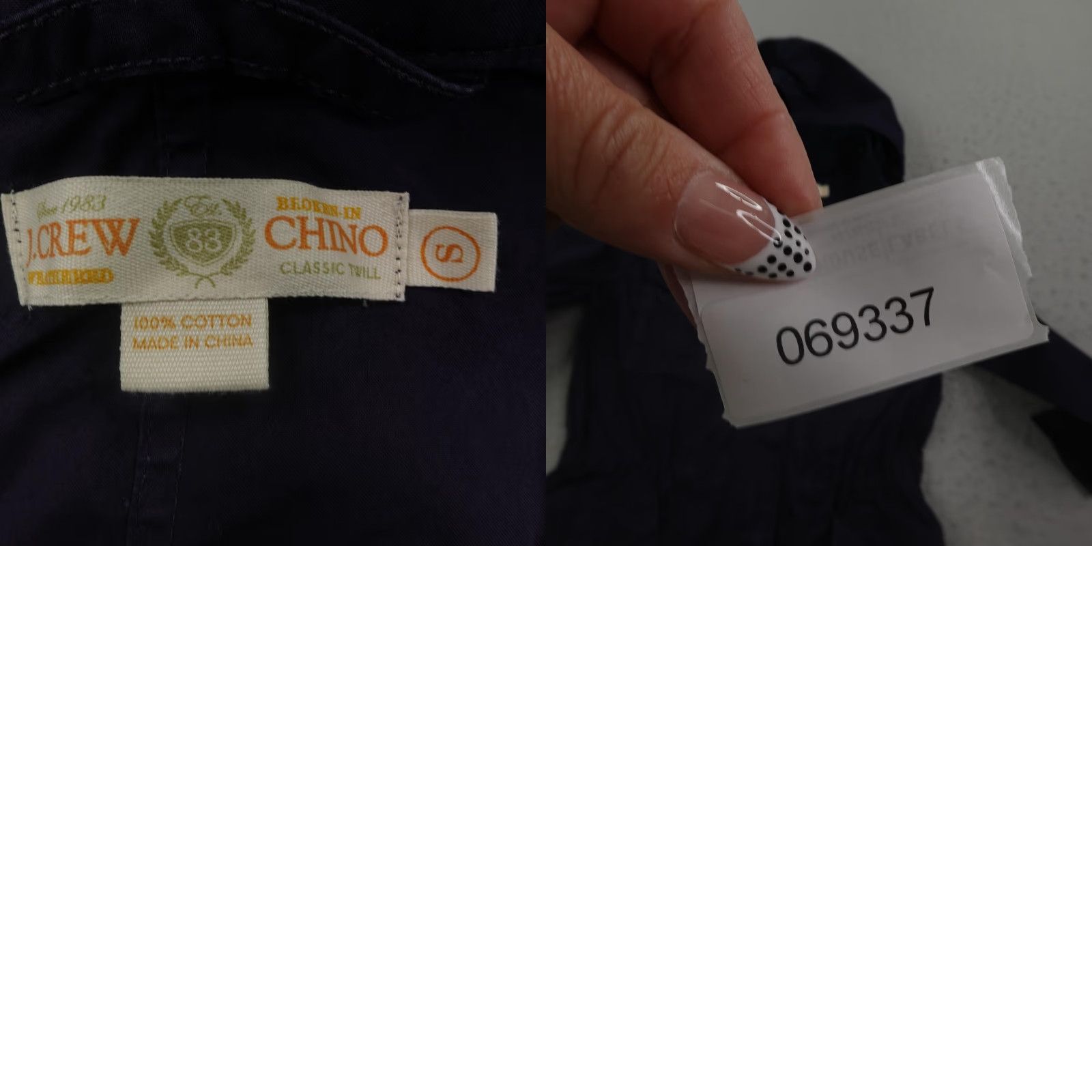 J.Crew J.CREW Coat Parka Womens Small Navy Blue Chino Field Military Jacket/Coat Short Twill Zip Hooded Regular Fit Pockets Elastic Waist Size S / US 4 / IT 40 - 8 Thumbnail