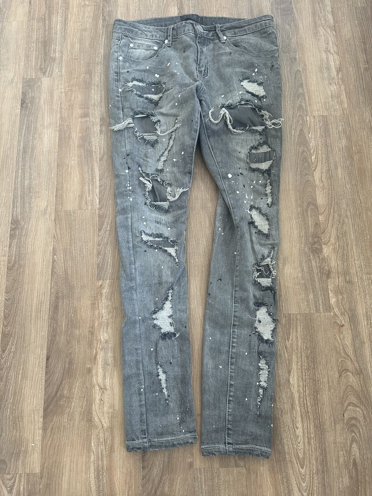 Other Distressed Skinny Jeans Size US 32 / EU 48 - 1 Thumbnail