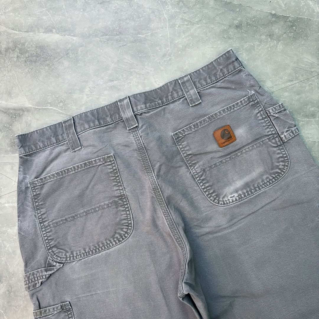 Carhartt × Vintage 90's Sunfade Carhartt B151 FAT Carpenter Denim Pant Size US 34 / EU 50 - 4 Thumbnail