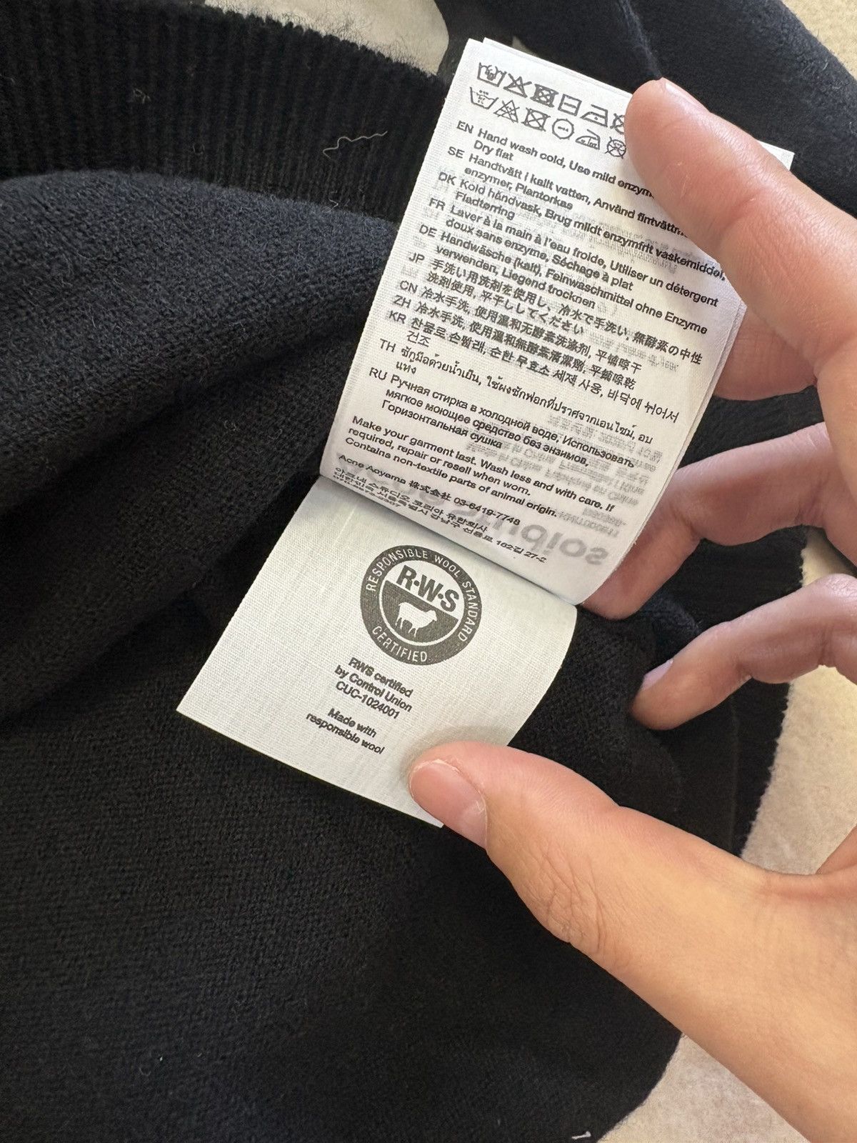 Acne Studios FW25 Logo Polo Knit Long- sleeve Shirt Size US S / EU 44-46 / 1 - 6 Thumbnail