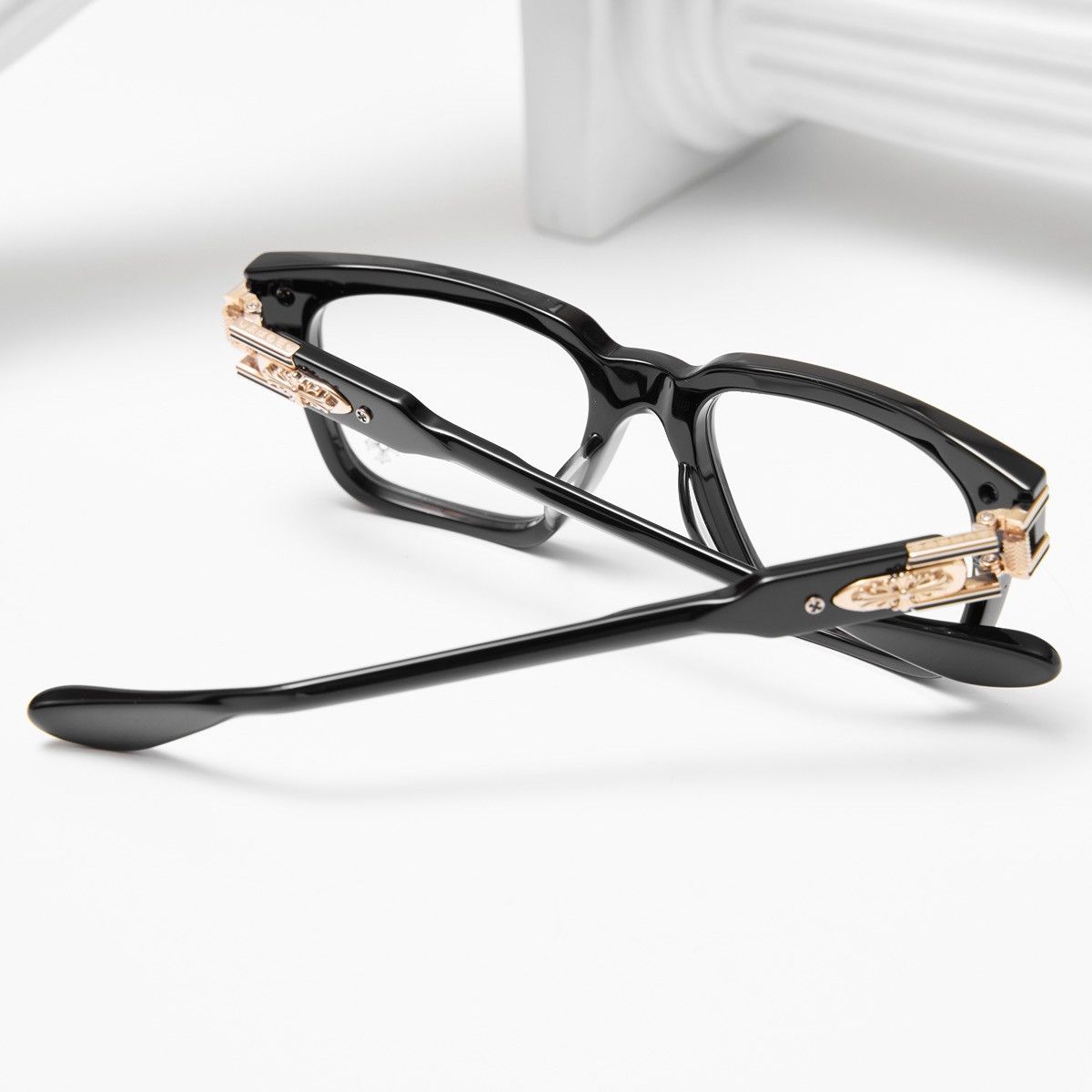 Chrome Hearts CHROME HEARTS BULGE BLACK GOLD PLATED GLASSES Size ONE SIZE - 7 Thumbnail