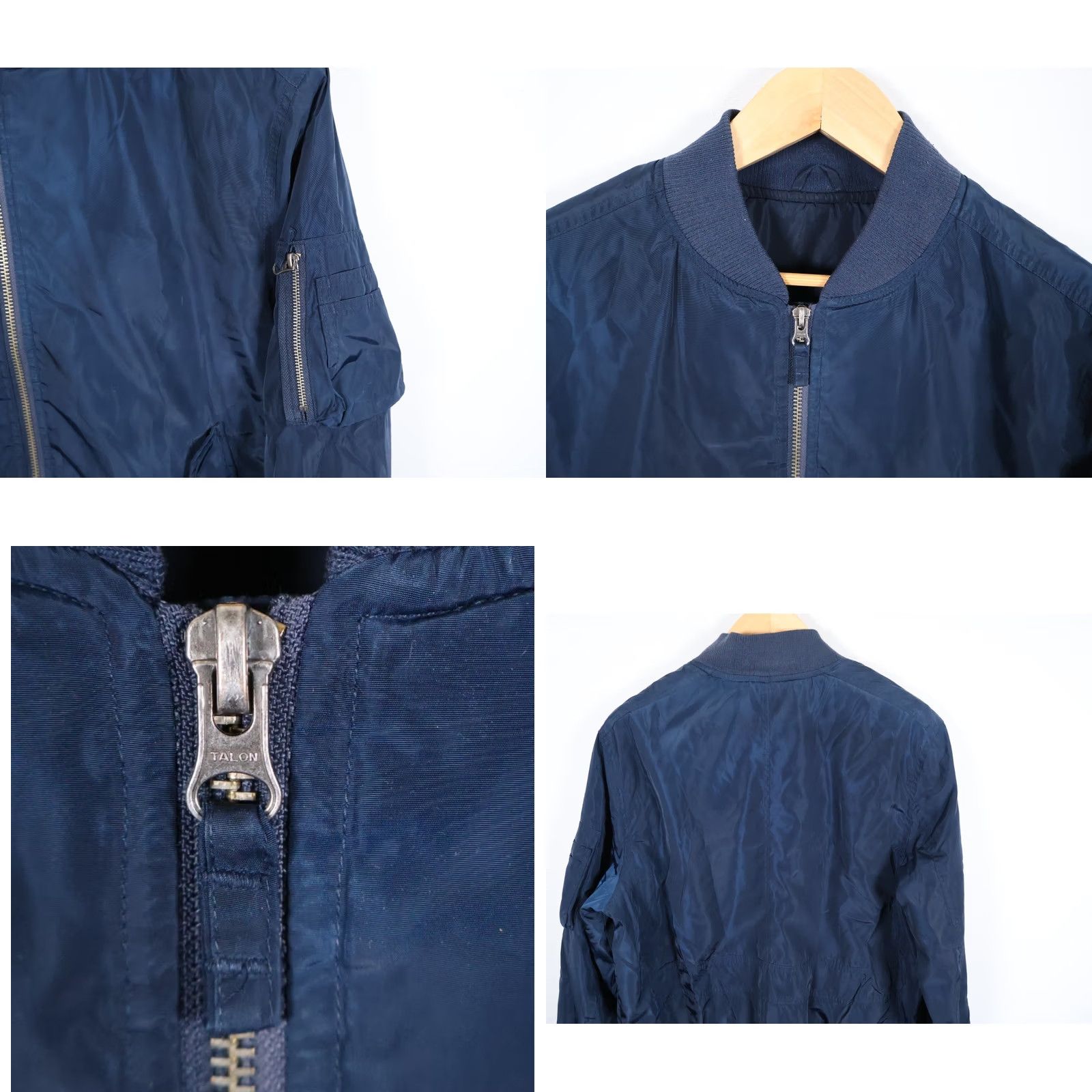 Vintage VINTAGE MA-1 Bomber Jacket Men's Large Dark Blue Orange Insulated Talon Zipper VTG Size US L / EU 52-54 / 3 - 10 Thumbnail