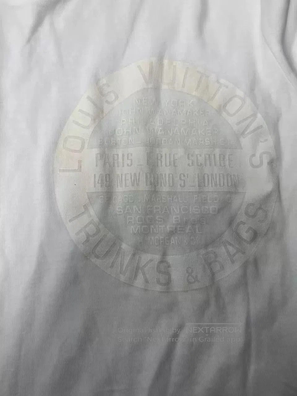 Louis Vuitton louis vuitton white short sleeve t. Size S / US 4 / IT 40 - 3 Thumbnail