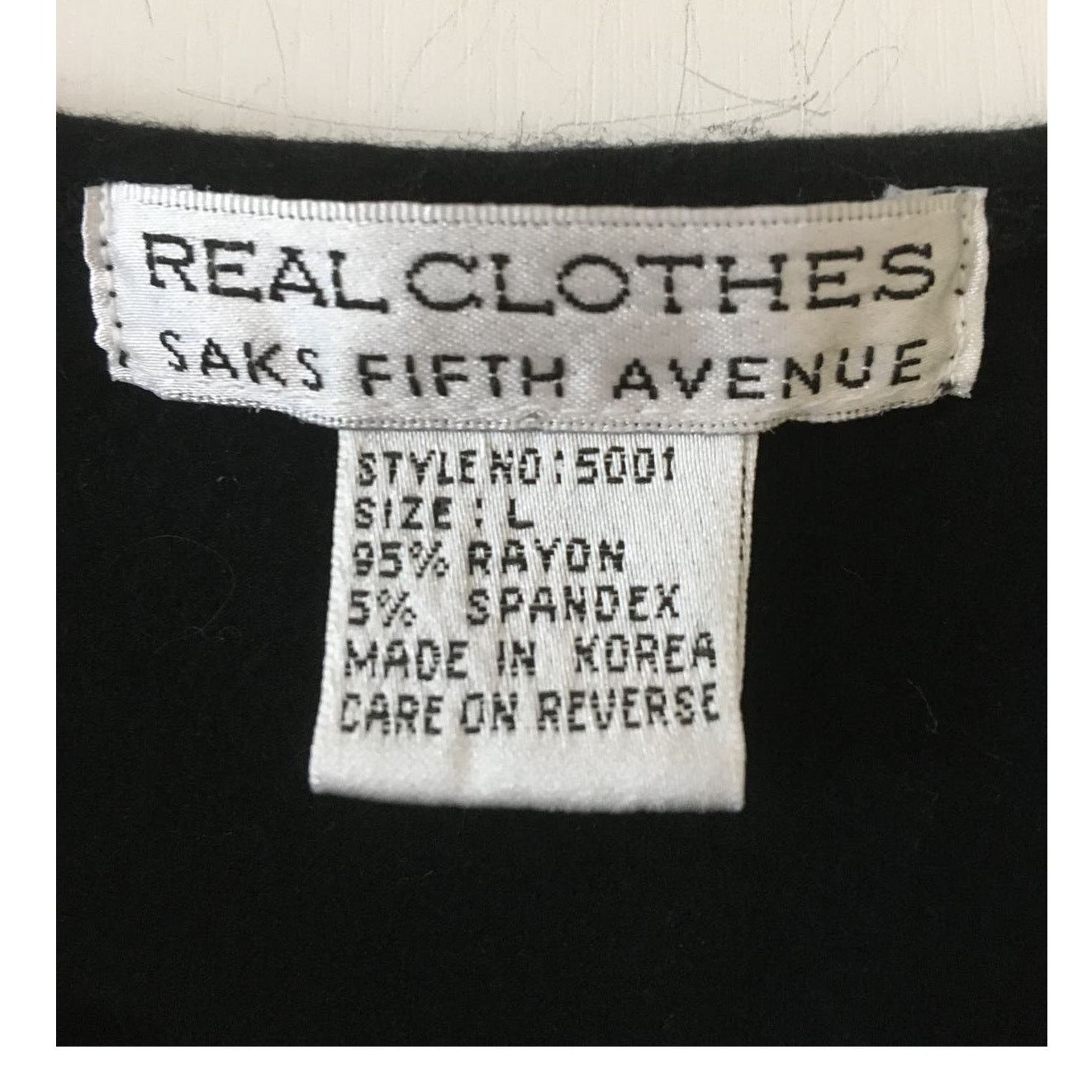 Saks Fifth Avenue Saks Fifth Avenue Real Clothes Large Black Sleeveless Top Size L / US 10 / IT 46 - 2 Thumbnail