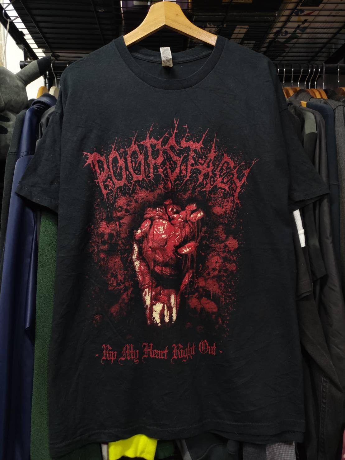 Rap Tees Poorstacy " Rip My Heart Right Out " Abuse Me Single Promo Size US XL / EU 56 / 4 - 2 Thumbnail